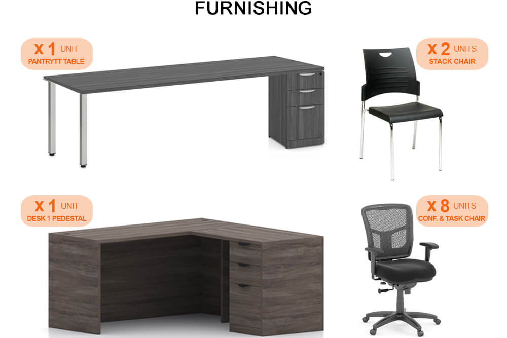 Construction manager office trailer furnishings 2 Construction manager office trailer furnishings 2