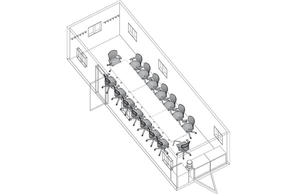 Mobile conference room 3d drawing Mobile conference room 3d drawing