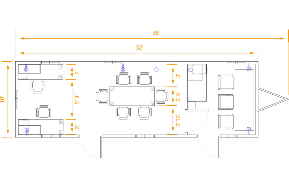 Mobile office suite floor plan dimensions Mobile office suite floor plan dimensions