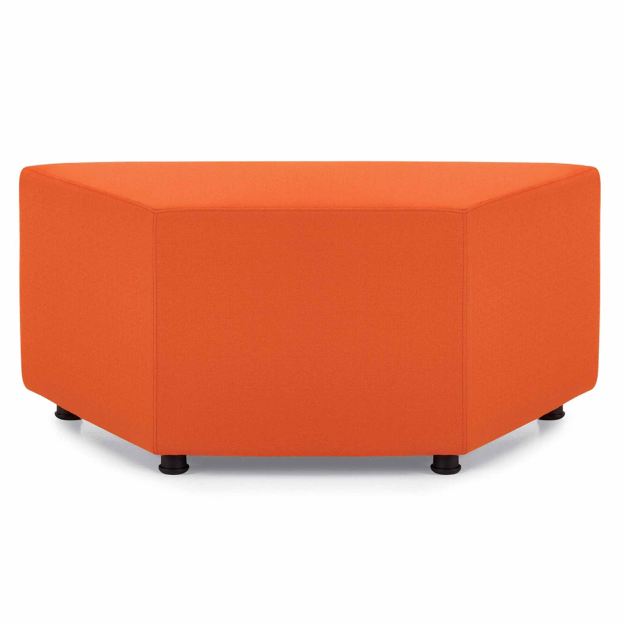 Reception ottoman wedge shaped front Reception ottoman wedge shaped front