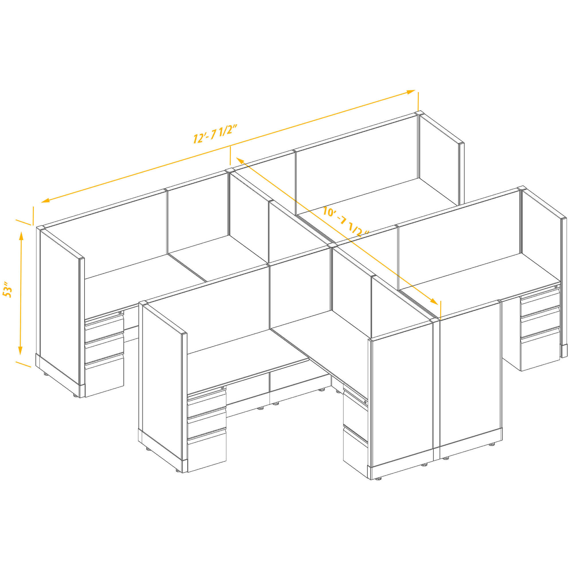 Office workstations CUB 4 53 56 PSO Office workstations CUB 4 53 56 PSO