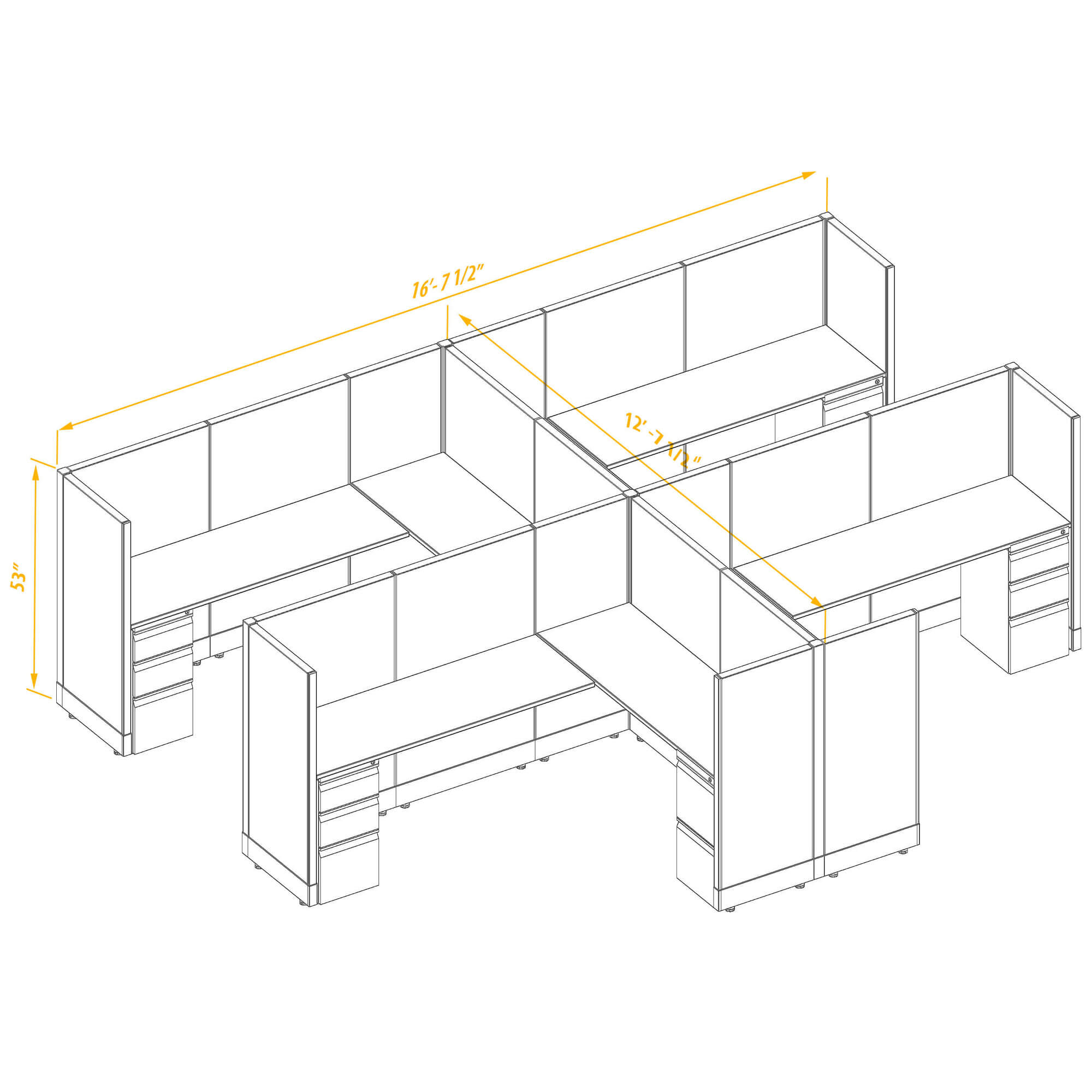 Office workstations CUB 4 53 68 PSO Office workstations CUB 4 53 68 PSO