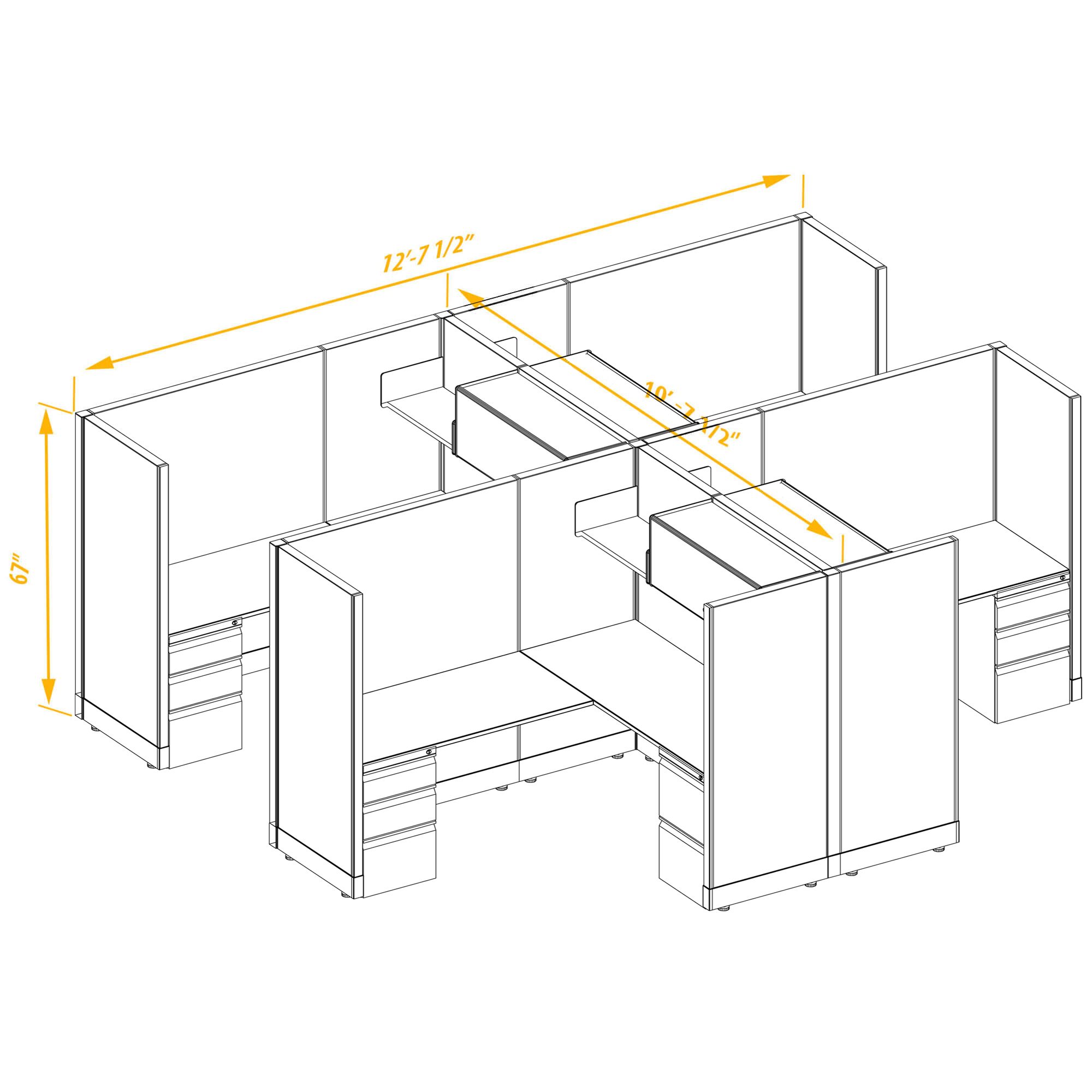 Office workstations CUB 4 67 56 PSO 1 Office workstations CUB 4 67 56 PSO 1