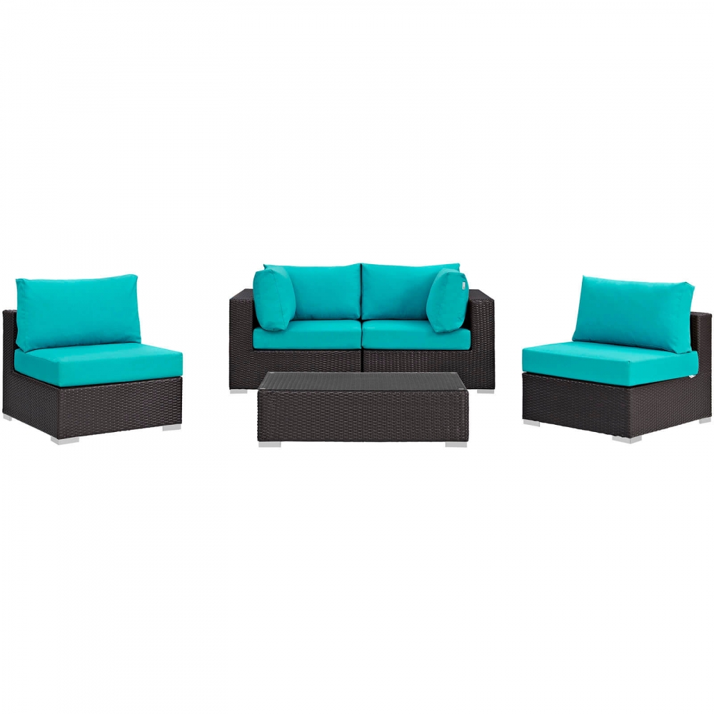 Outdoor lounge furniture CUB EEI 2163 EXP TRQ SET MOD Outdoor lounge furniture CUB EEI 2163 EXP TRQ SET MOD