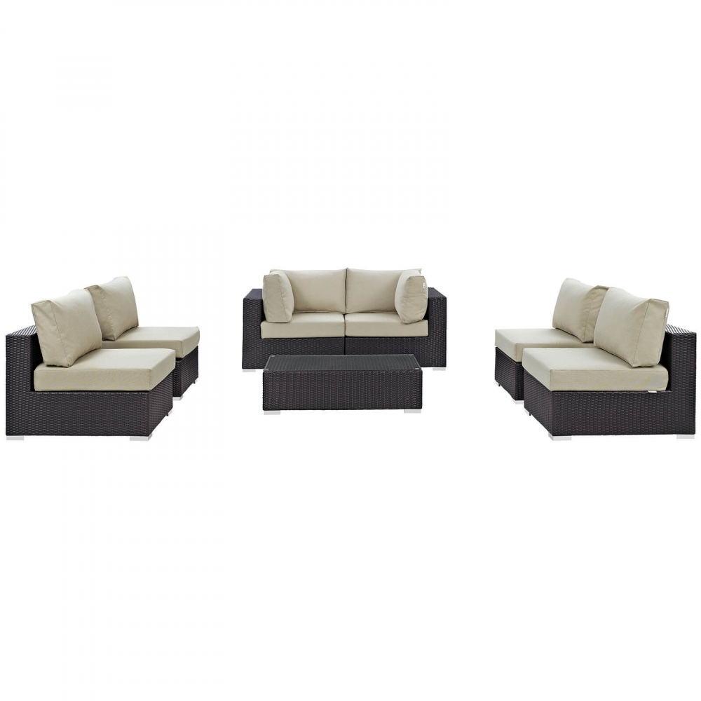 Outdoor lounge furniture CUB EEI 2164 EXP BEI SET MOD Outdoor lounge furniture CUB EEI 2164 EXP BEI SET MOD