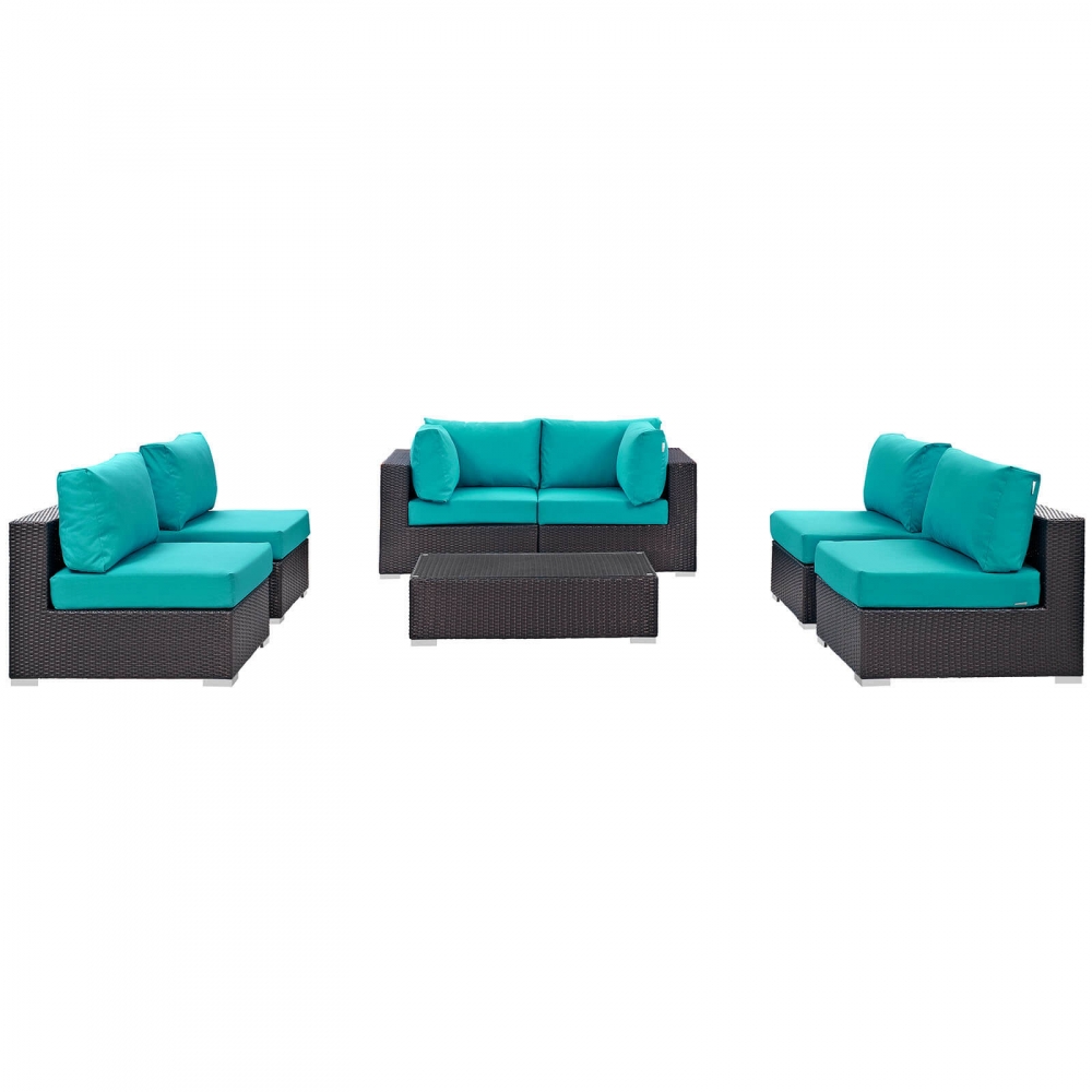 Outdoor lounge furniture CUB EEI 2164 EXP TRQ SET MOD Outdoor lounge furniture CUB EEI 2164 EXP TRQ SET MOD