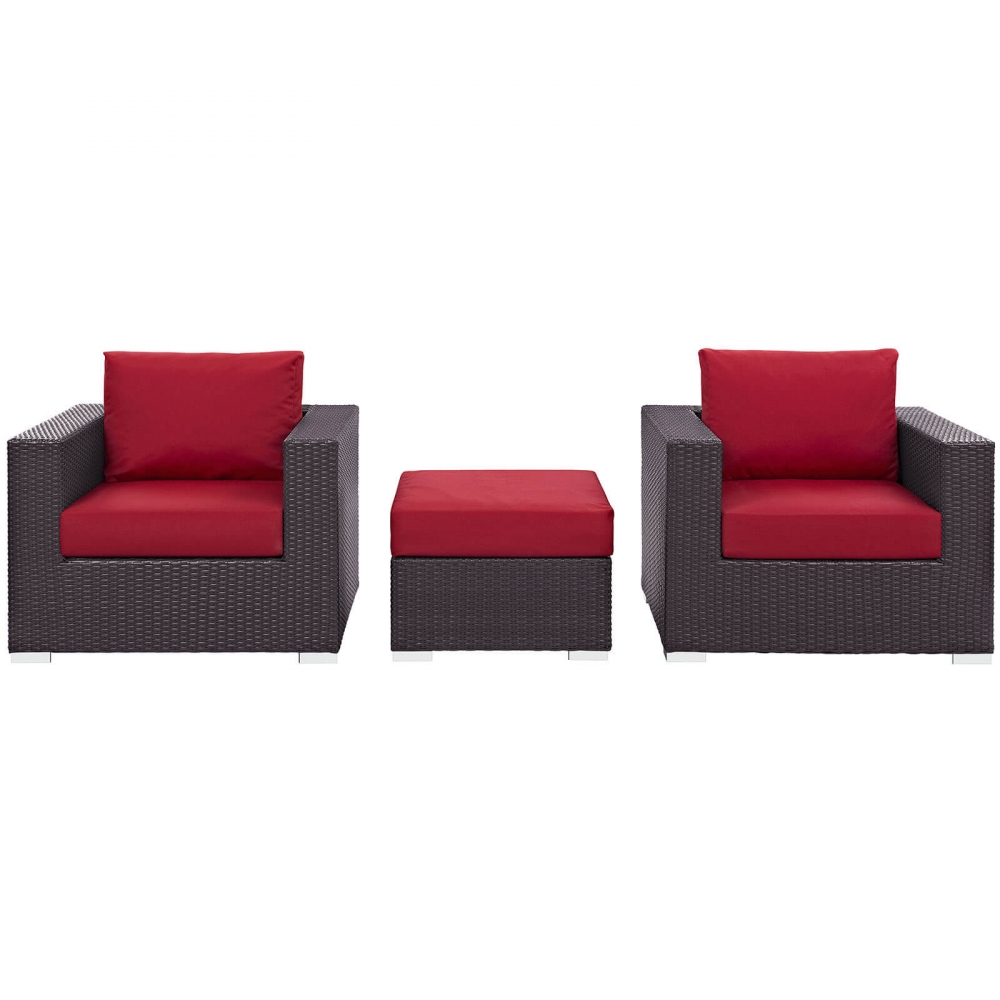 Outdoor lounge furniture CUB EEI 2174 EXP RED SET MOD Outdoor lounge furniture CUB EEI 2174 EXP RED SET MOD