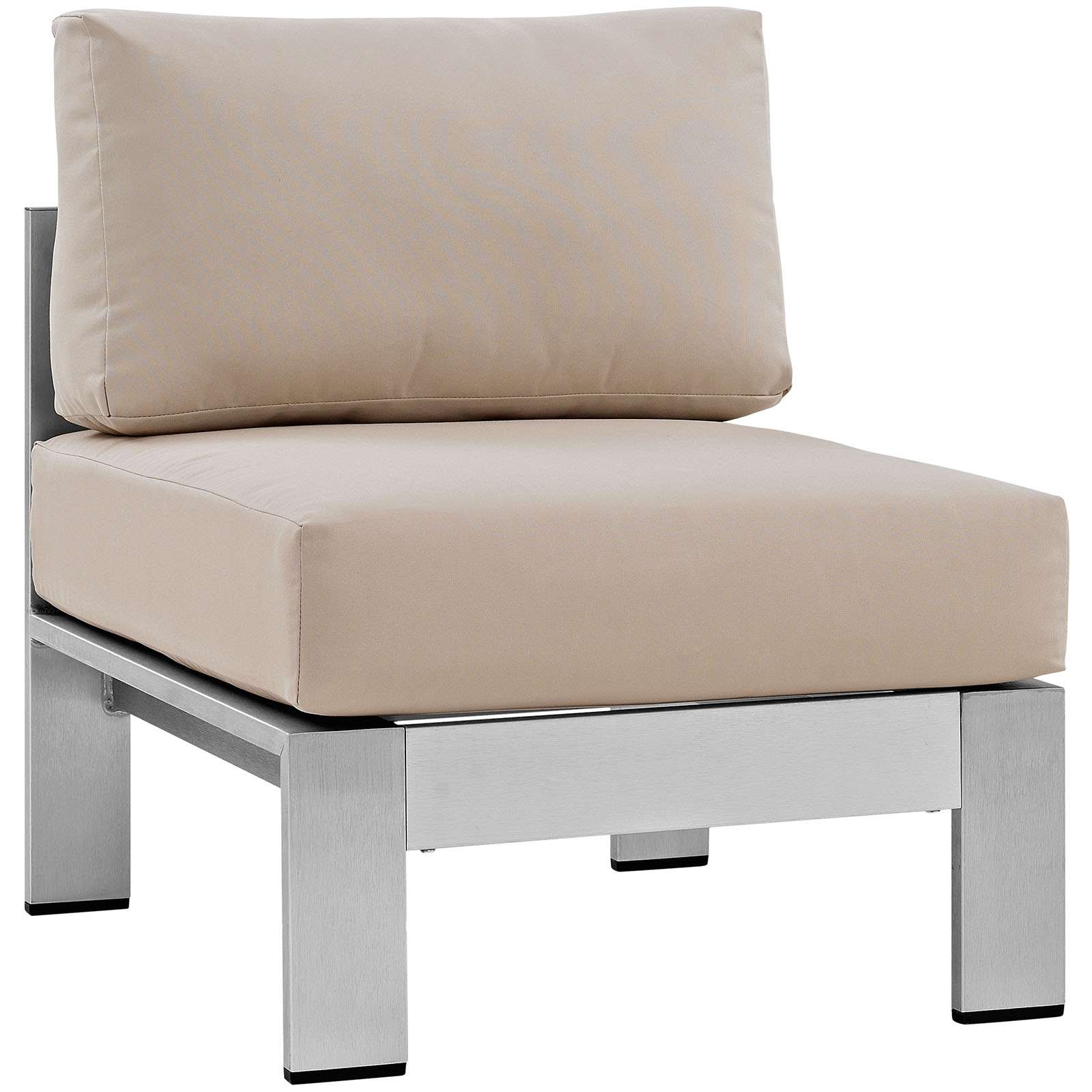 Outdoor lounge furniture CUB EEI 2263 SLV BEI MOD Outdoor lounge furniture CUB EEI 2263 SLV BEI MOD