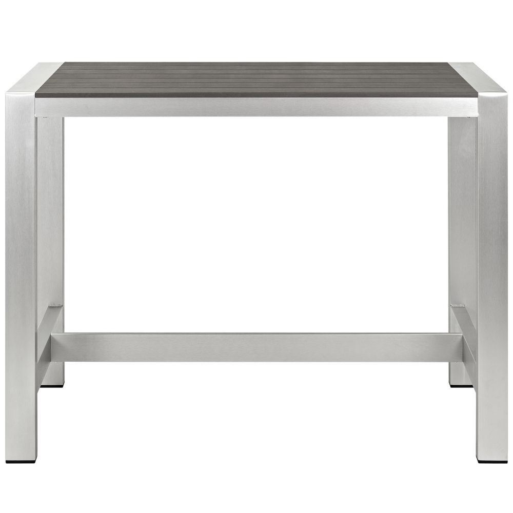 Outdoor patio bar table side view Outdoor patio bar table side view