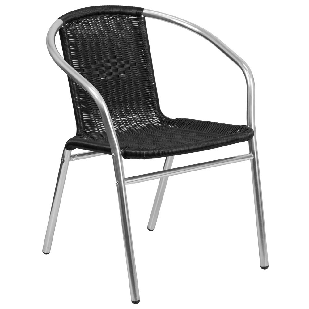 Outdoor patio chairs CUB TLH 020 BK GG FLA Outdoor patio chairs CUB TLH 020 BK GG FLA