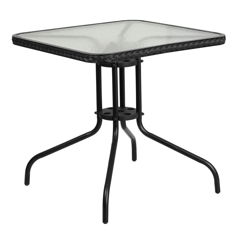 Outdoor patio table CUB TLH 073R BK GG FLA Outdoor patio table CUB TLH 073R BK GG FLA