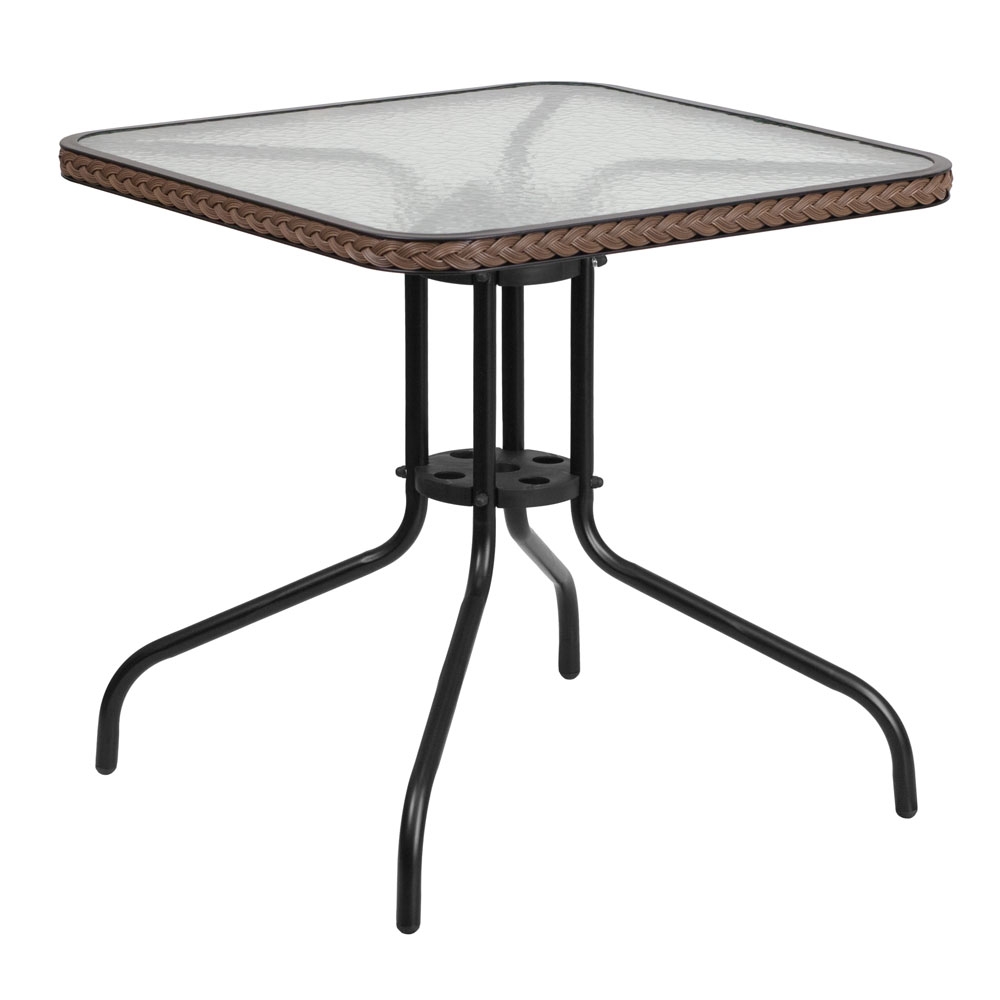 Outdoor patio table CUB TLH 073R DK BN GG FLA Outdoor patio table CUB TLH 073R DK BN GG FLA