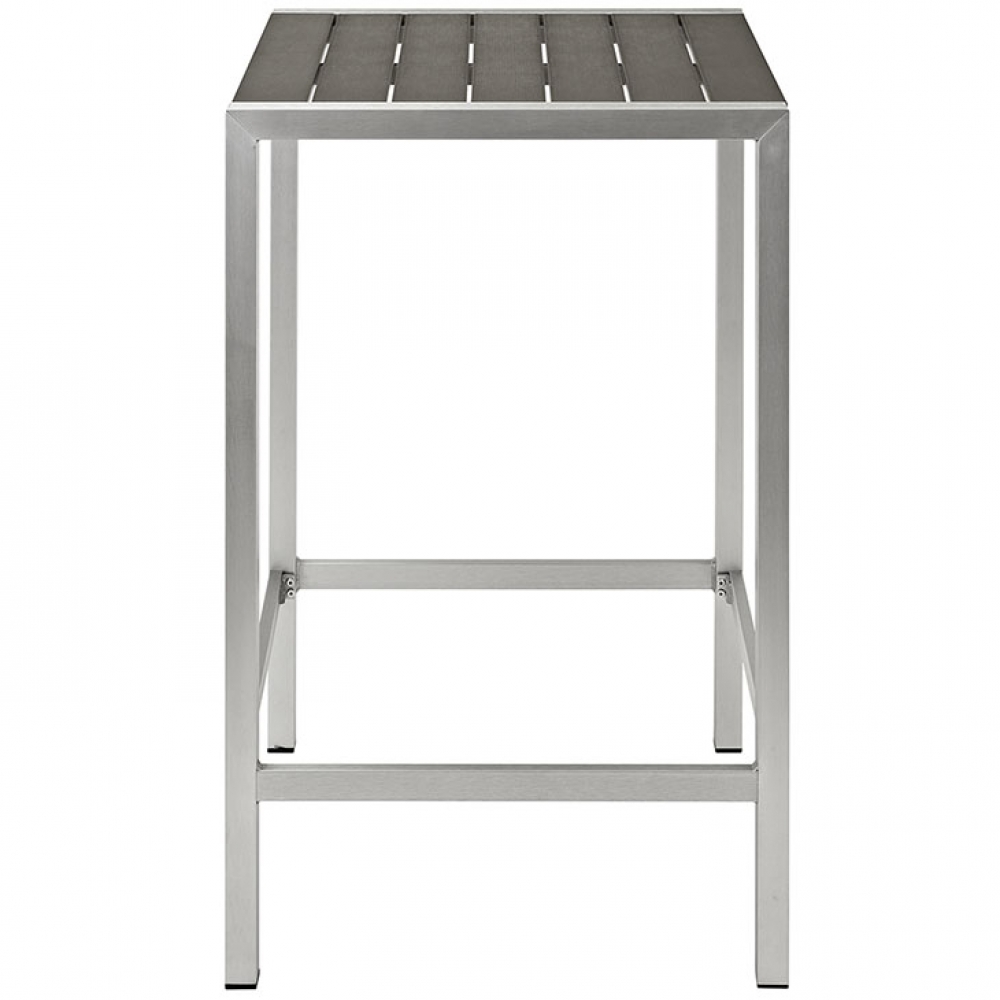 Patio bar table side view Patio bar table side view