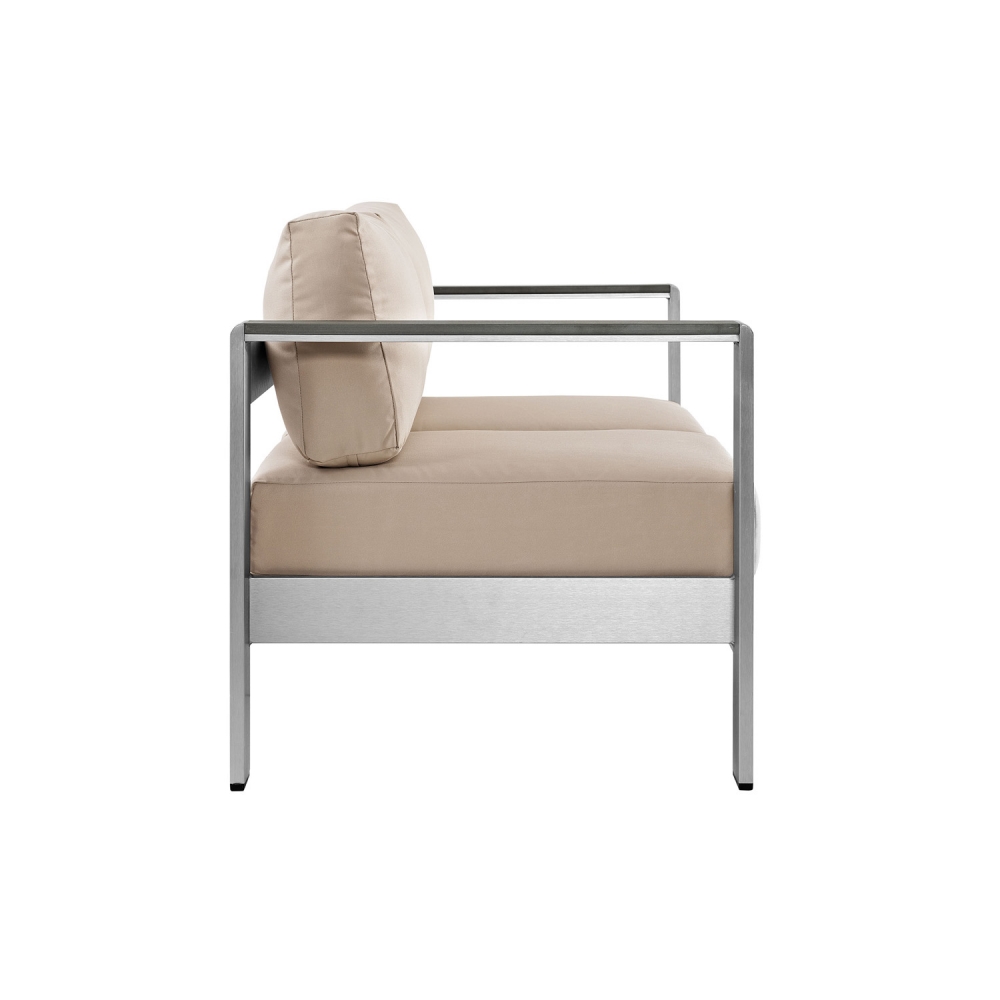 Patio loveseat side view Patio loveseat side view