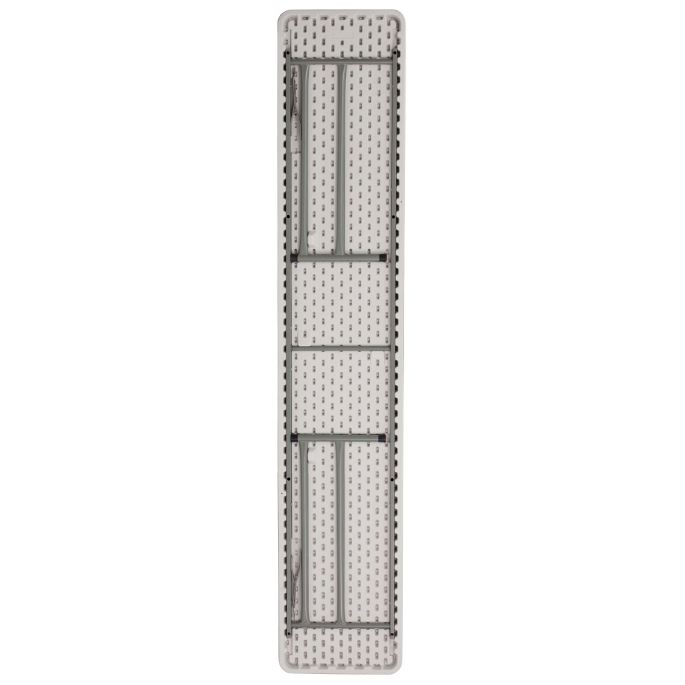 Plastic folding training table bottom view Plastic folding training table bottom view