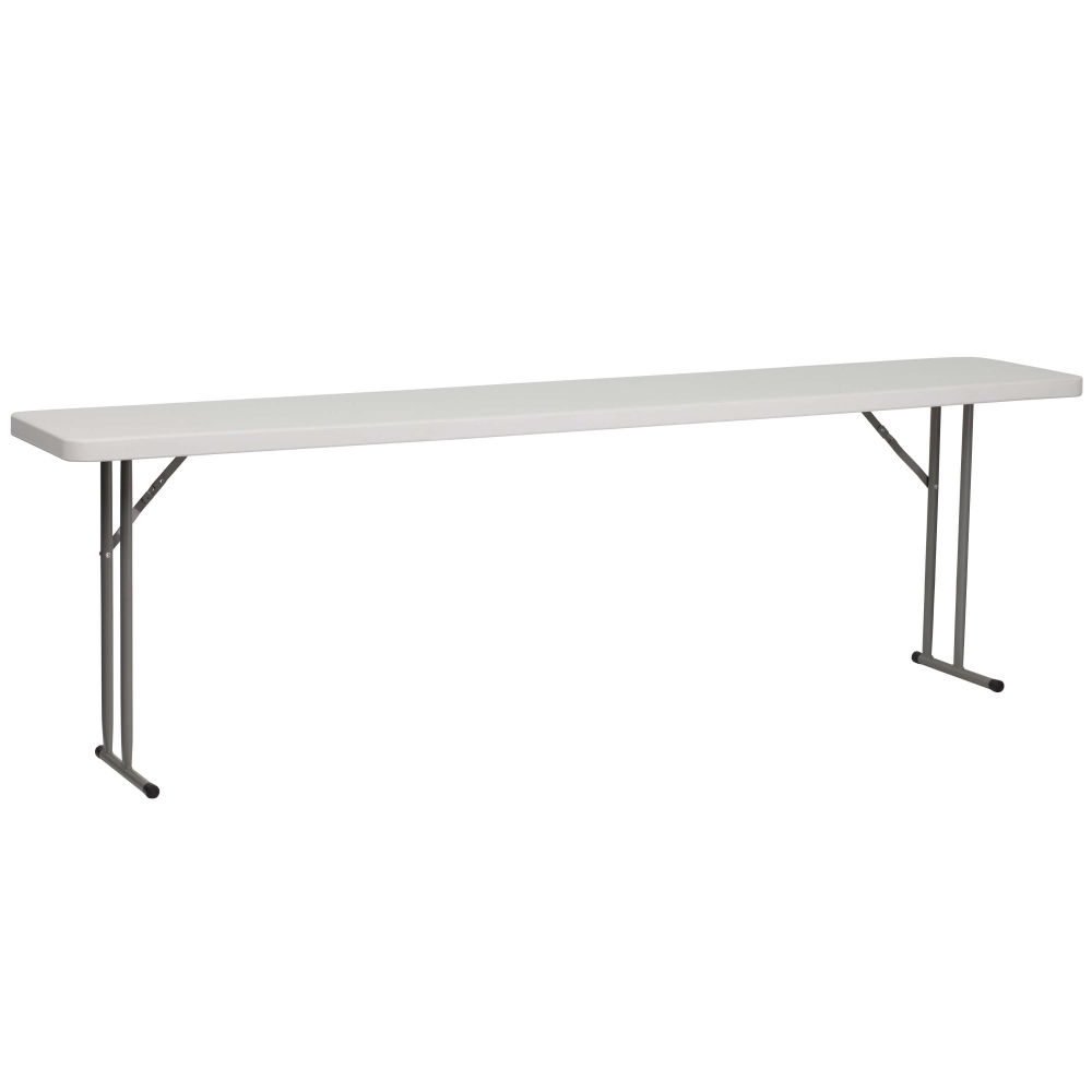 Plastic folding training table front view Plastic folding training table front view