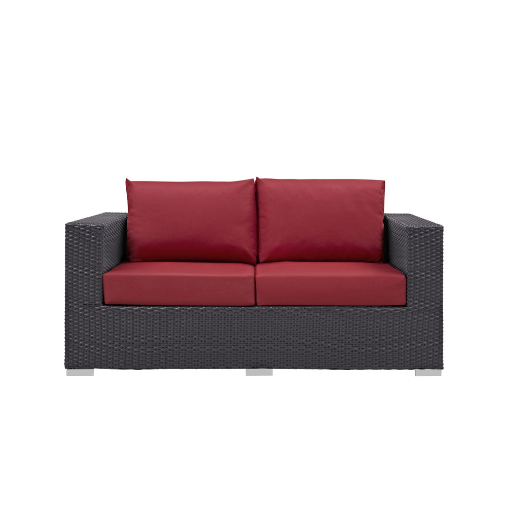 Rattan sofa front view Rattan sofa front view