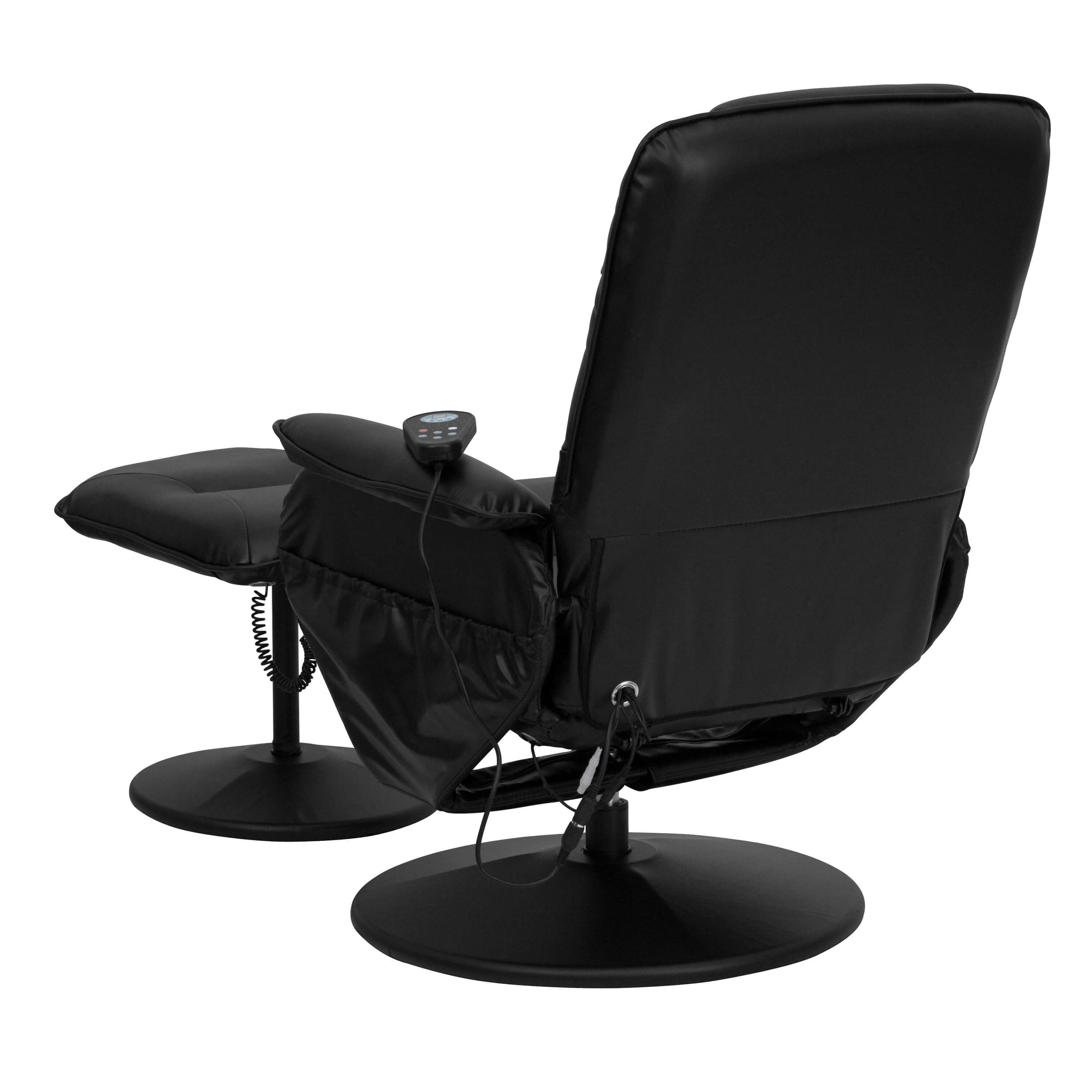 Recliner chair with massage back view Recliner chair with massage back view