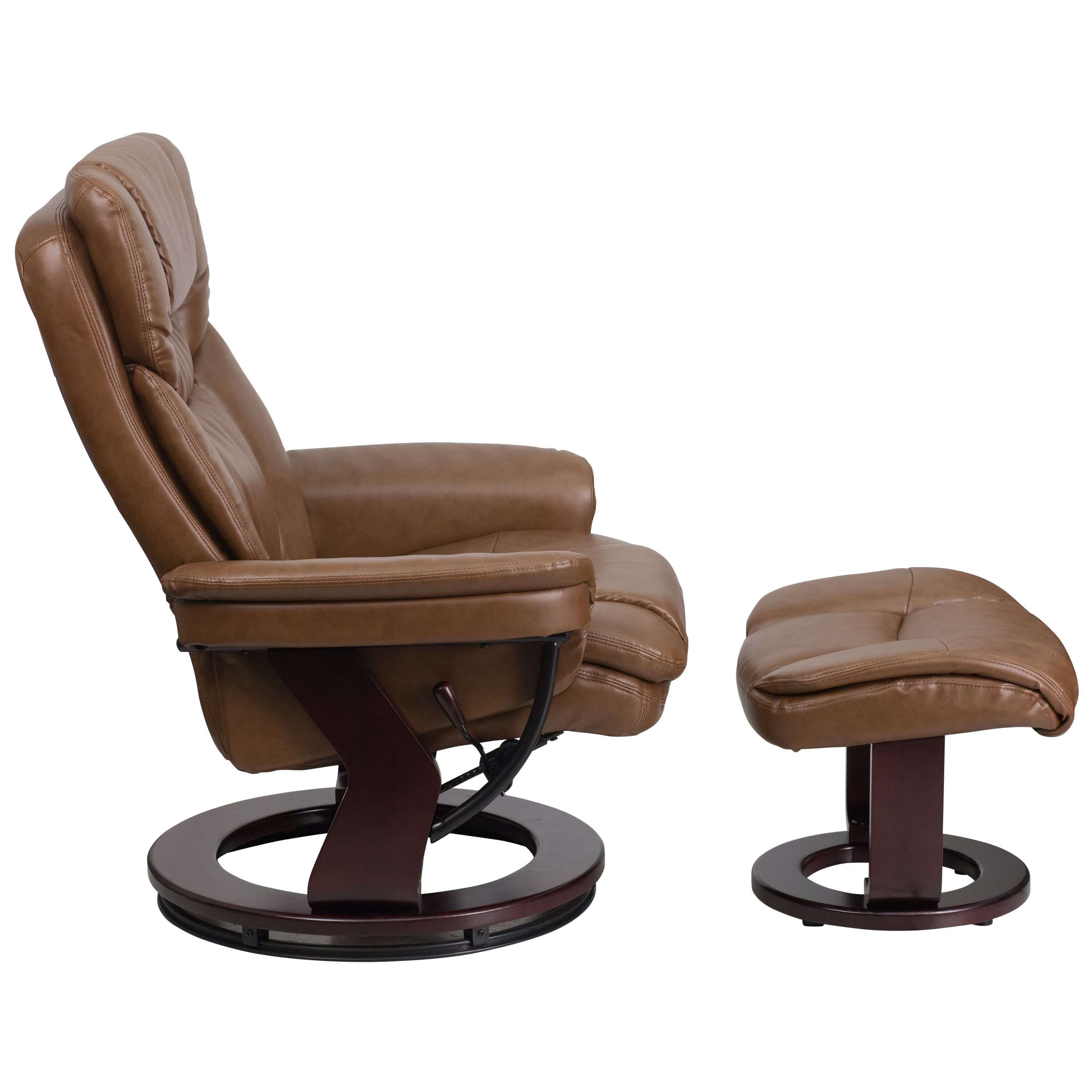 Reclining armchair side view Reclining armchair side view