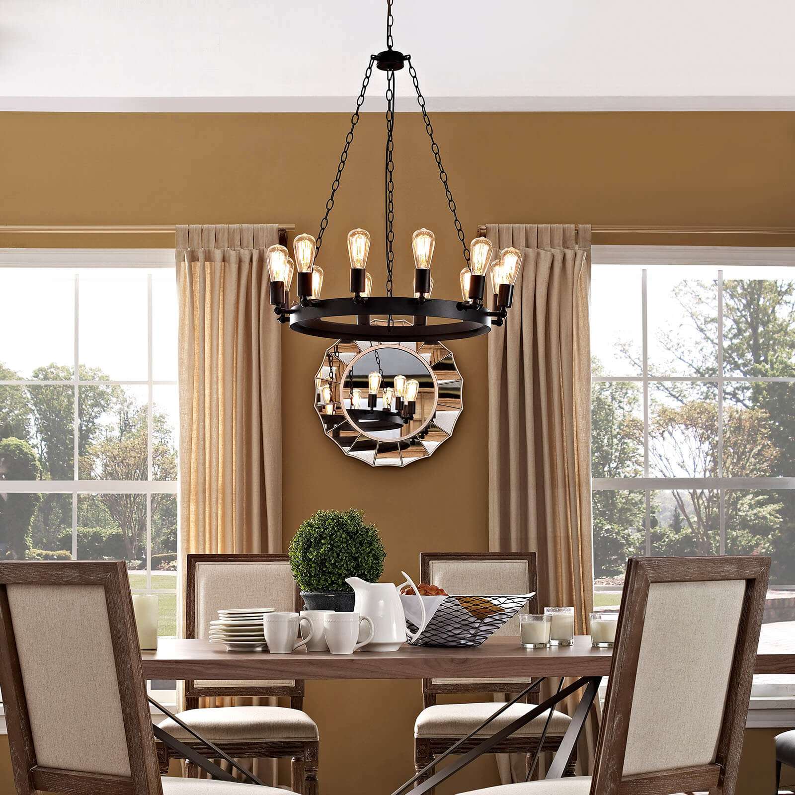 Retro lighting environmental view Retro lighting environmental view