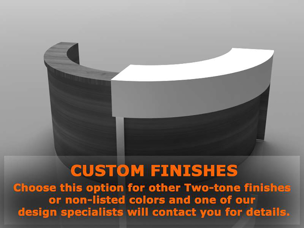 Round reception desk CUB SPH C05 LOG custom Round reception desk CUB SPH C05 LOG custom