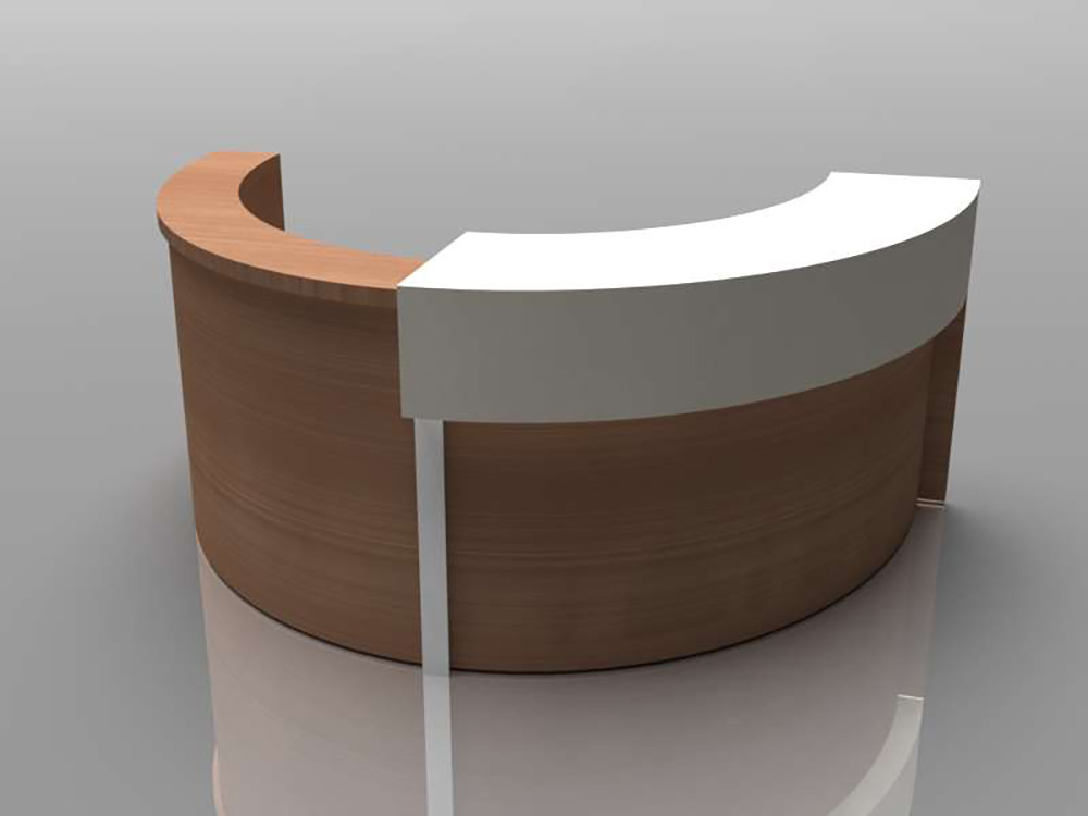 Round reception desk CUB SPH C05 LOG driftwood Round reception desk CUB SPH C05 LOG driftwood