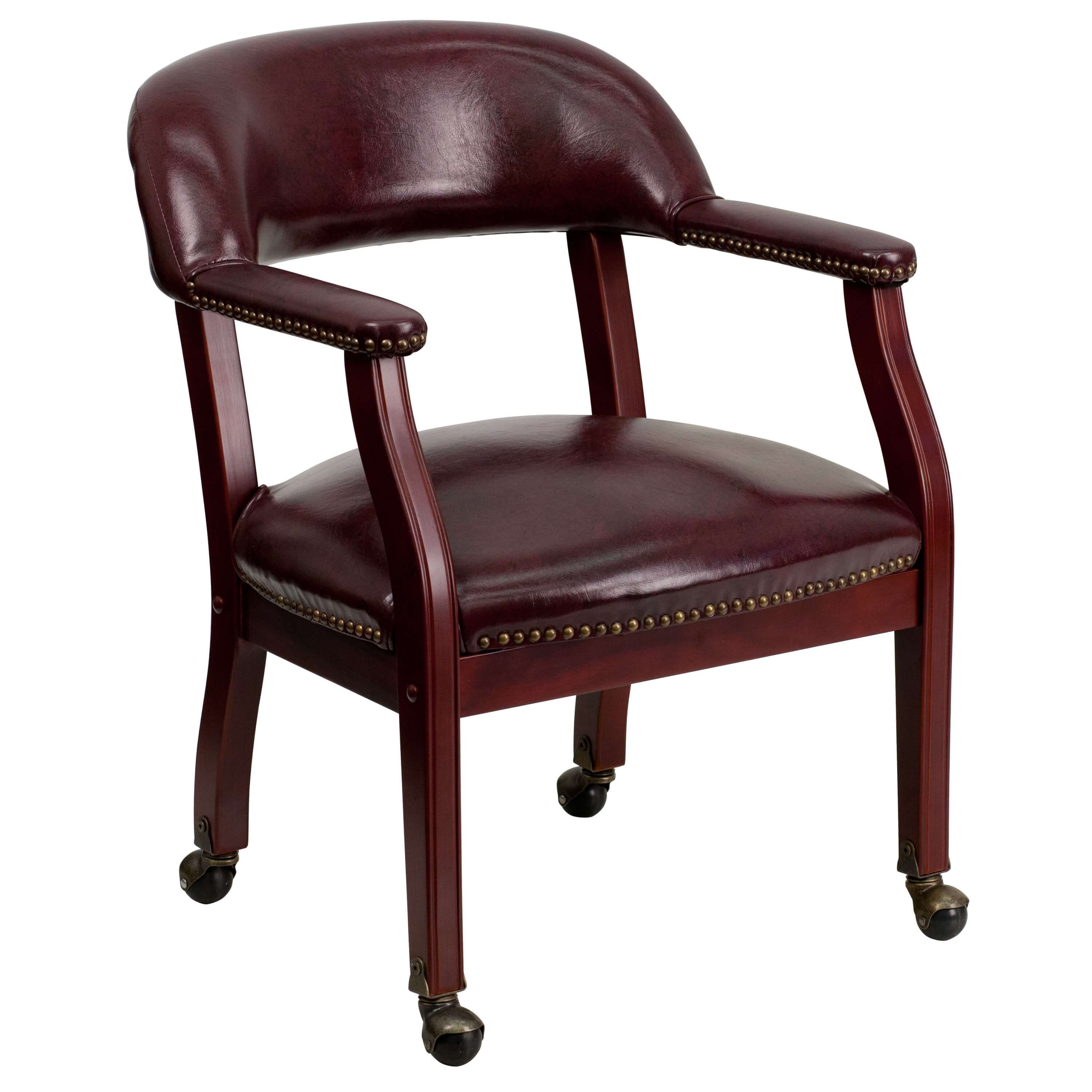 Side chairs with arms CUB B Z100 OXBLOOD GG FLA Side chairs with arms CUB B Z100 OXBLOOD GG FLA