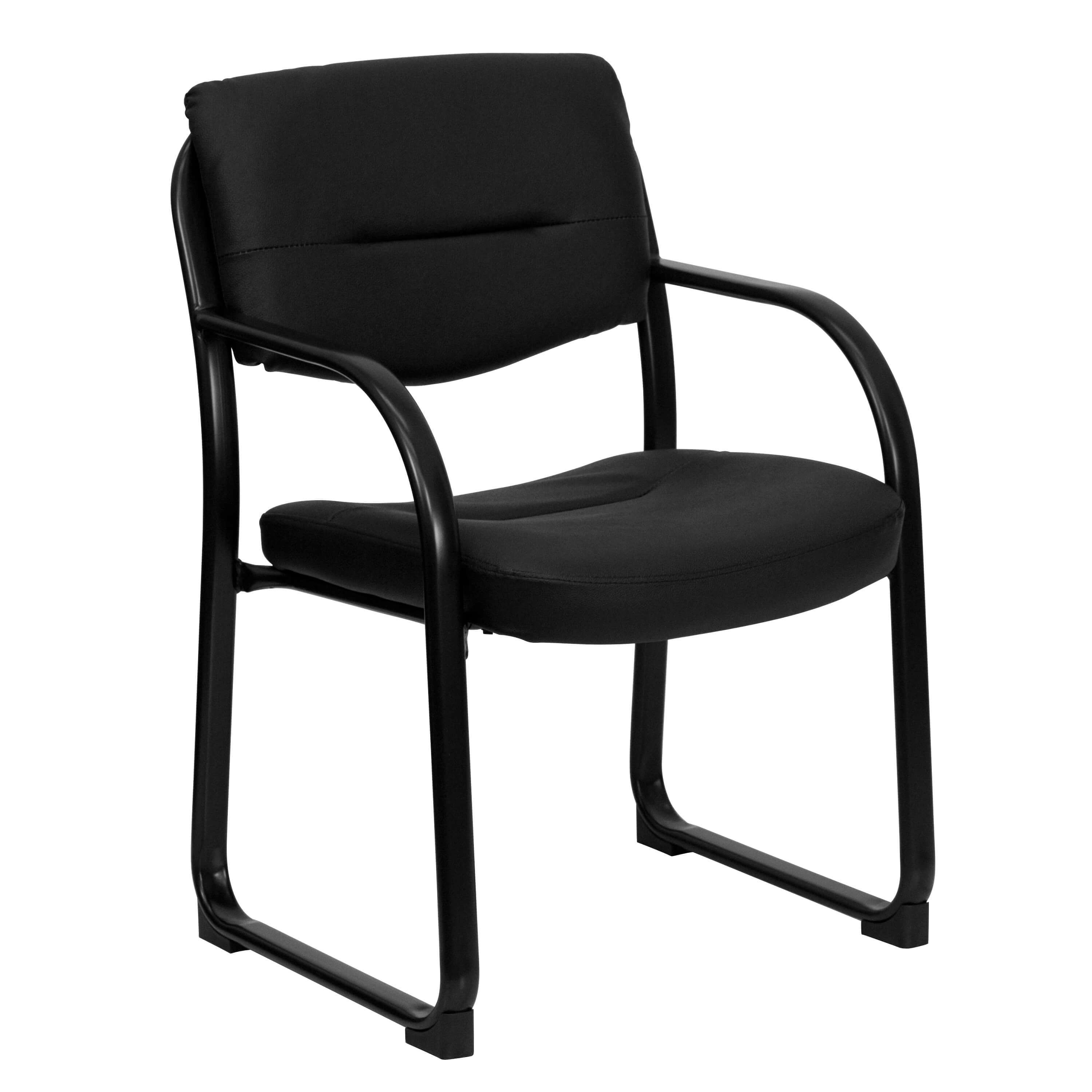 Side chairs with arms CUB BT 510 LEA BK GG FLA Side chairs with arms CUB BT 510 LEA BK GG FLA