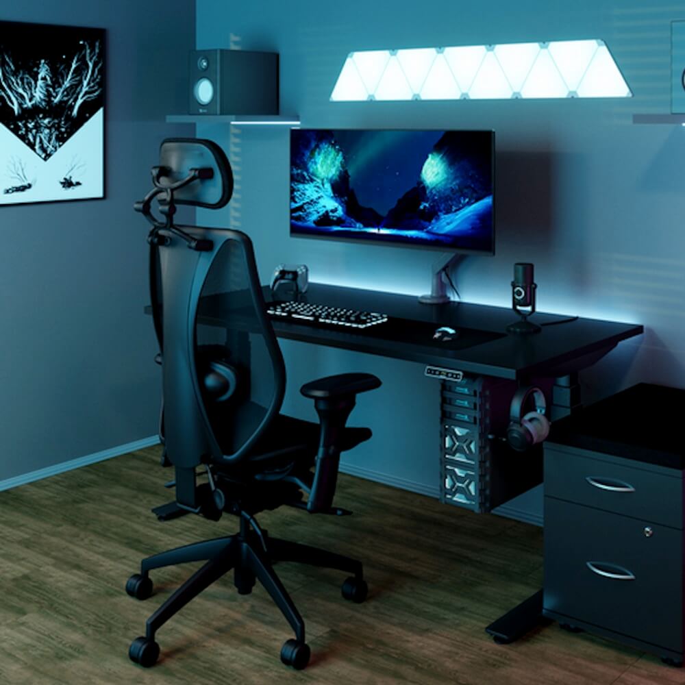 Big&tall mesh office chairs ergonomic mesh office chair with headrest home office set view midnight black Big&tall mesh office chairs ergonomic mesh office chair with headrest home office set view midnight black
