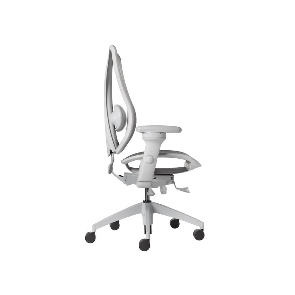 Big&tall mesh office chairs ergonomic mesh office chair with headrest light gray lateral view Big&tall mesh office chairs ergonomic mesh office chair with headrest light gray lateral view