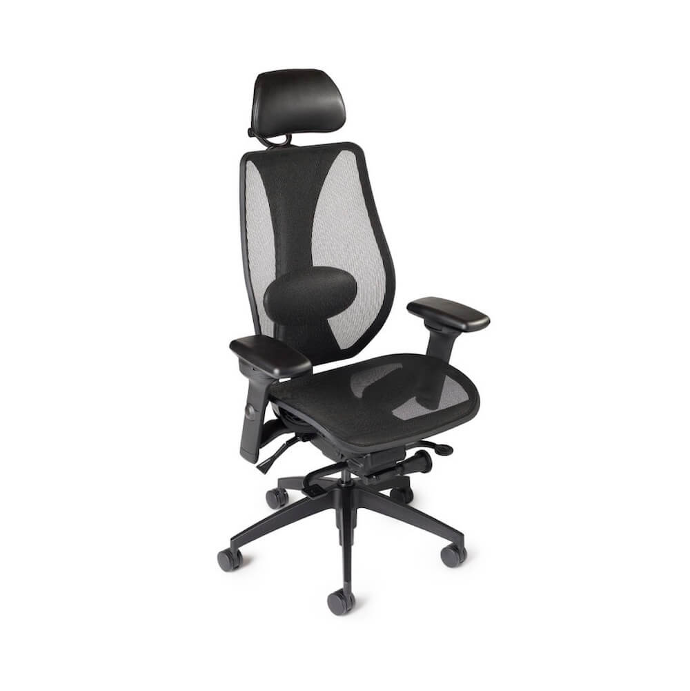 Big&tall mesh office chairs ergonomic mesh office chair with headrest midnight black headrest view Big&tall mesh office chairs ergonomic mesh office chair with headrest midnight black headrest view