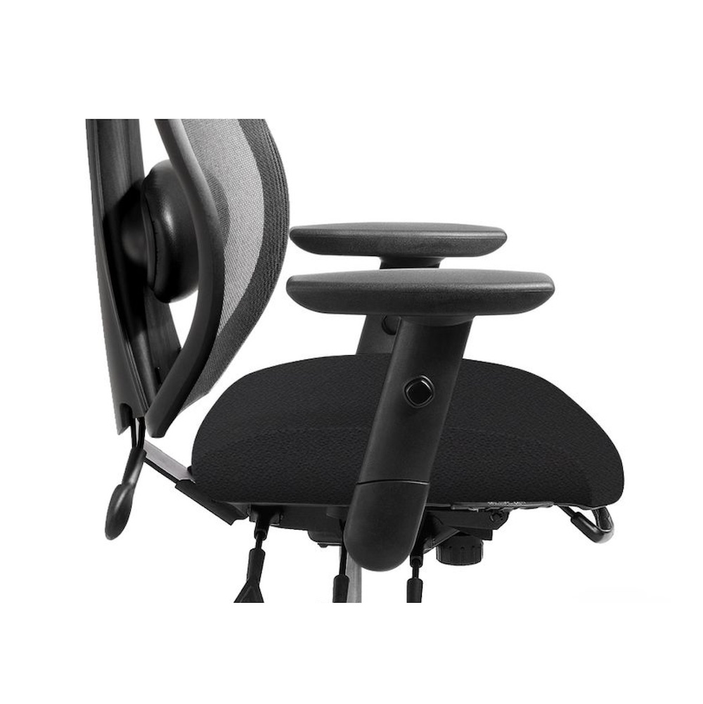 Big&tall office chairs ergonomic office chair adjustable arms midnight black close up 1 Big&tall office chairs ergonomic office chair adjustable arms midnight black close up 1