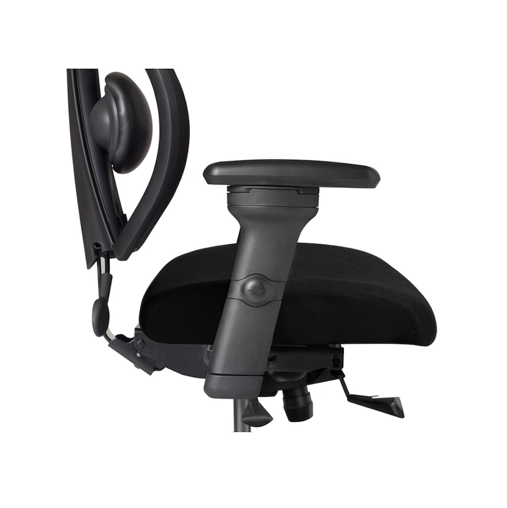 Big&tall office chairs ergonomic office chair adjustable arms midnight black close up 2 Big&tall office chairs ergonomic office chair adjustable arms midnight black close up 2