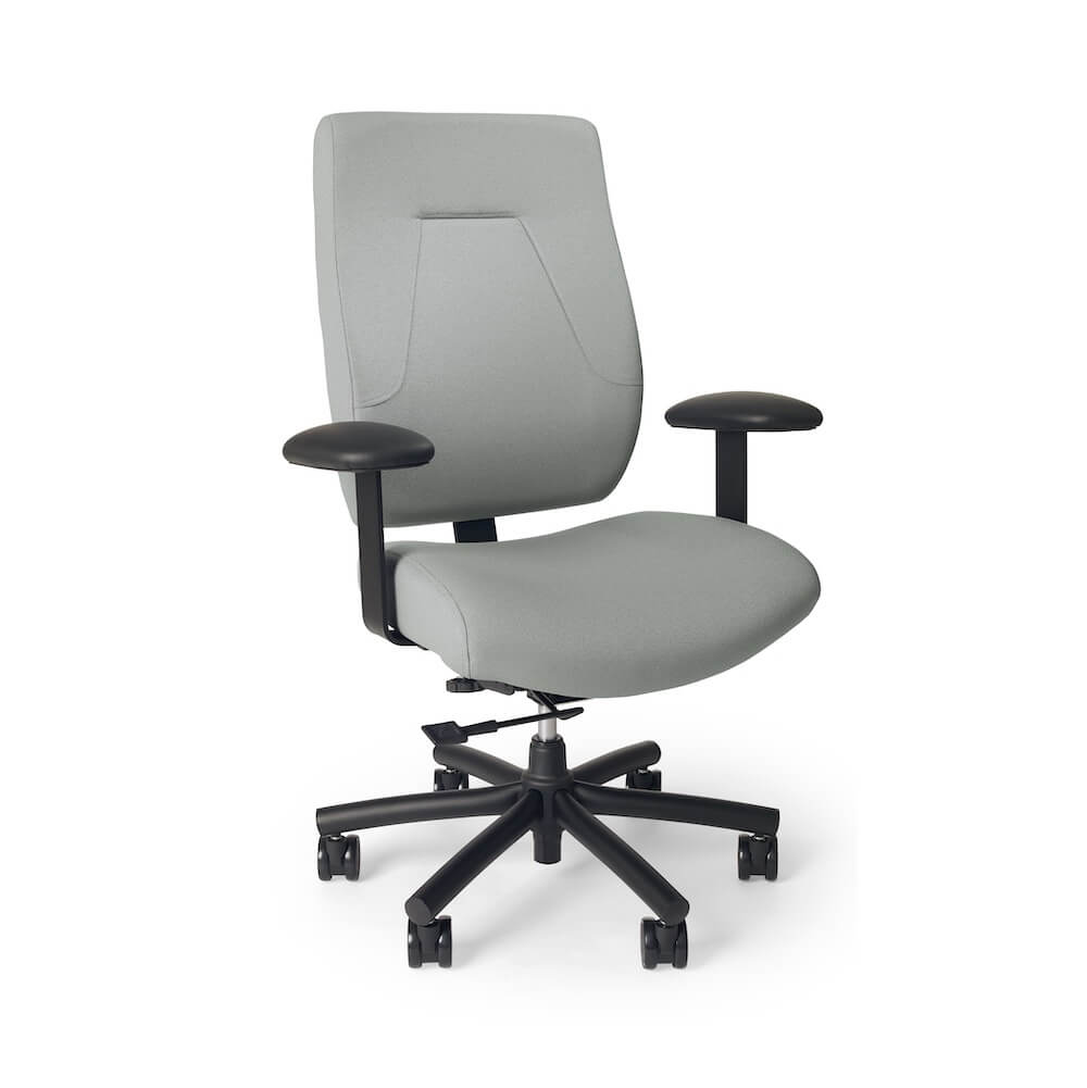 Big and tall office chairs big and tall executive office chairs heavy duty ergonomic office chair e500 gray fabric angle view Big and tall office chairs big and tall executive office chairs heavy duty ergonomic office chair e500 gray fabric angle view