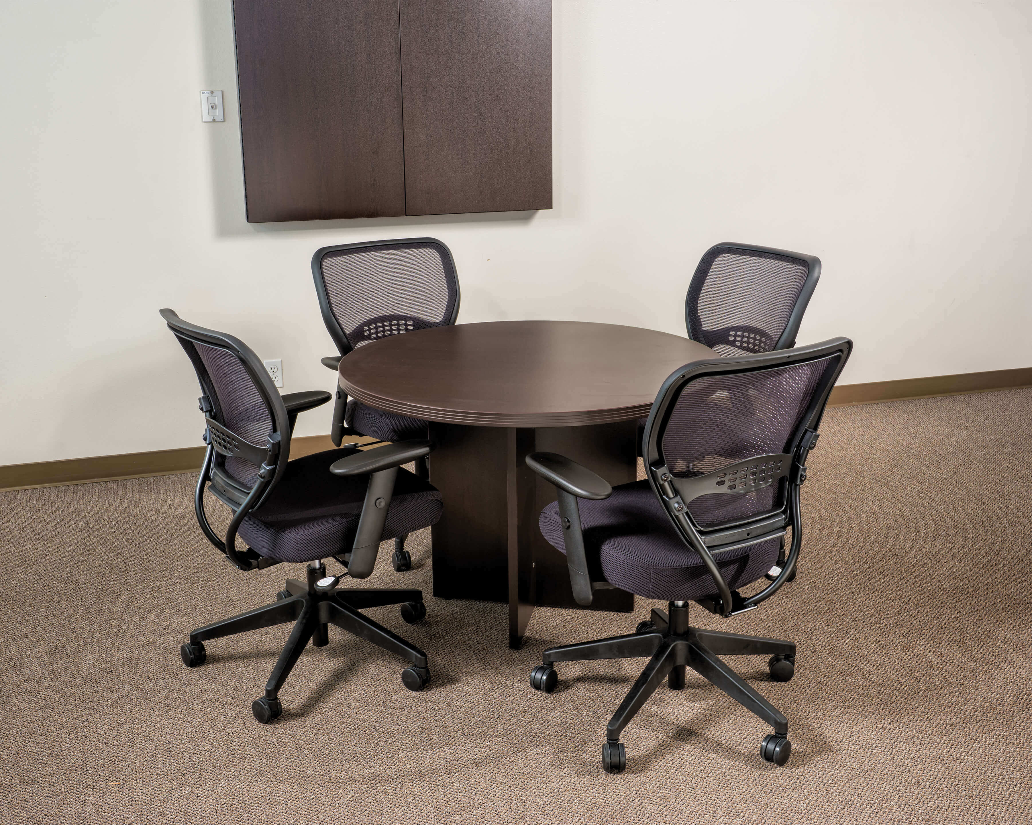 Conference room tables meeting tables contemporary round table espresso space view 1 2 Conference room tables meeting tables contemporary round table espresso space view 1 2