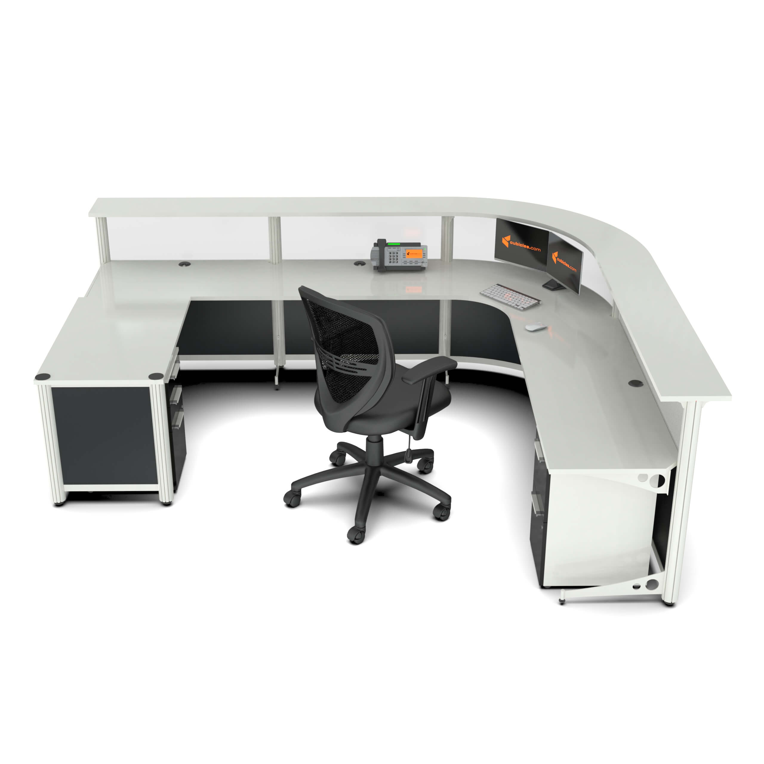 Corner reception desk back Corner reception desk back