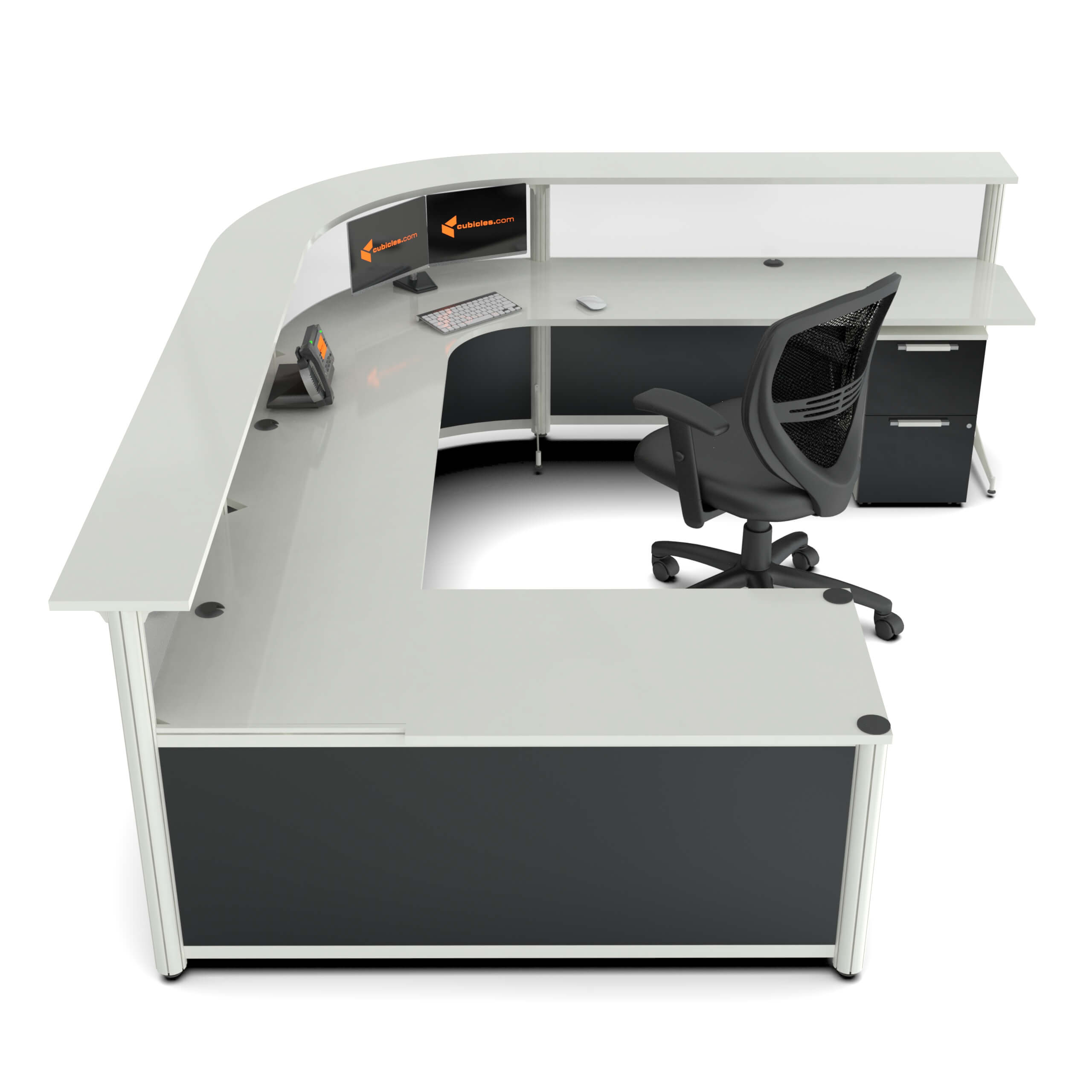 Corner reception desk left Corner reception desk left