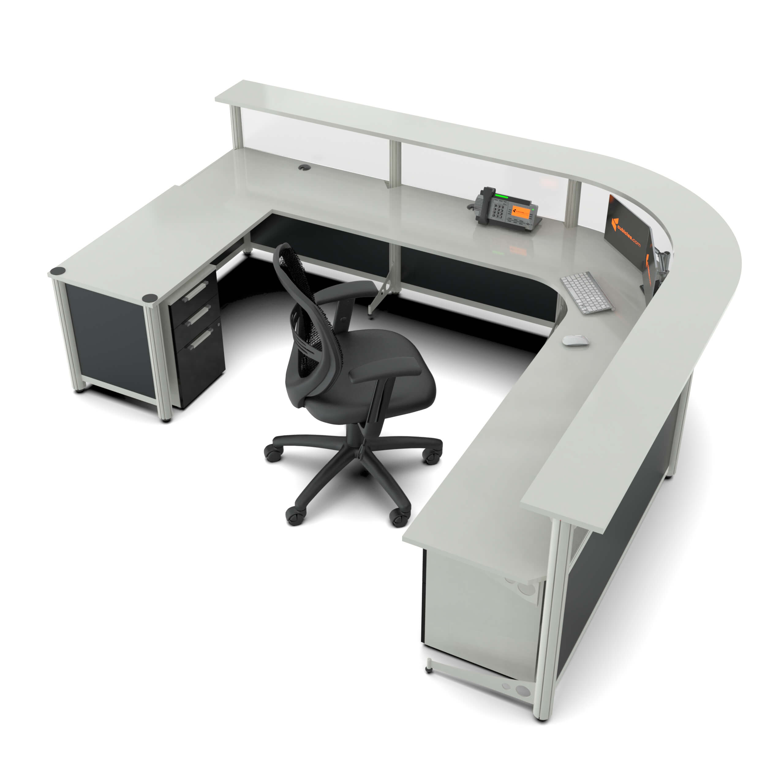 Corner reception desk top Corner reception desk top