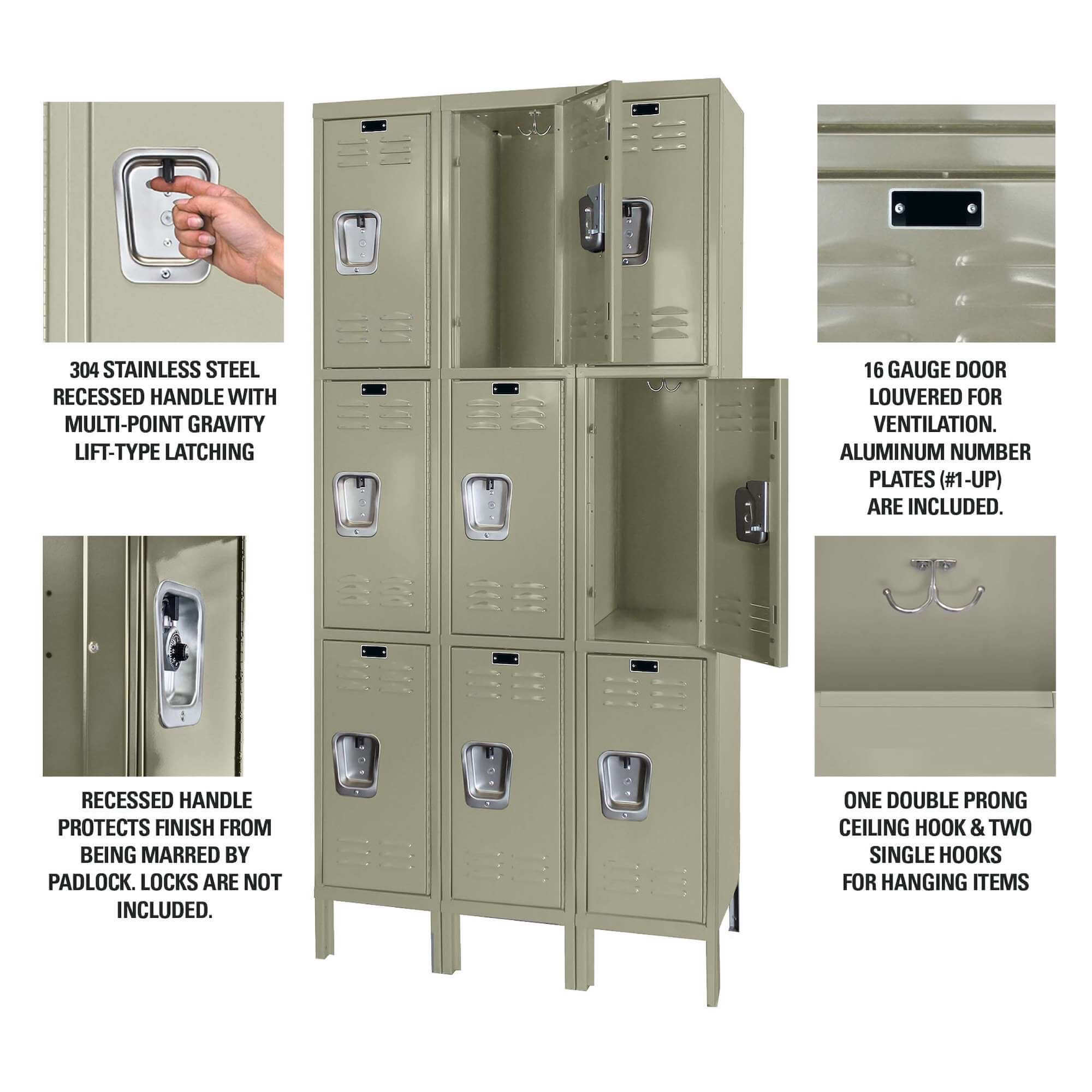 Employee locker metal locker box locker 3w 3t tan diagram 1 Employee locker metal locker box locker 3w 3t tan diagram 1