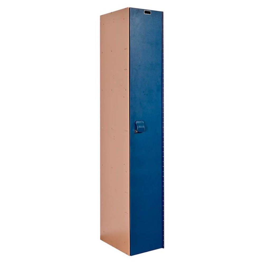 Employee lockers laminate lockers plastic locker taupe body and deep blue doors 1W 1T Employee lockers laminate lockers plastic locker taupe body and deep blue doors 1W 1T