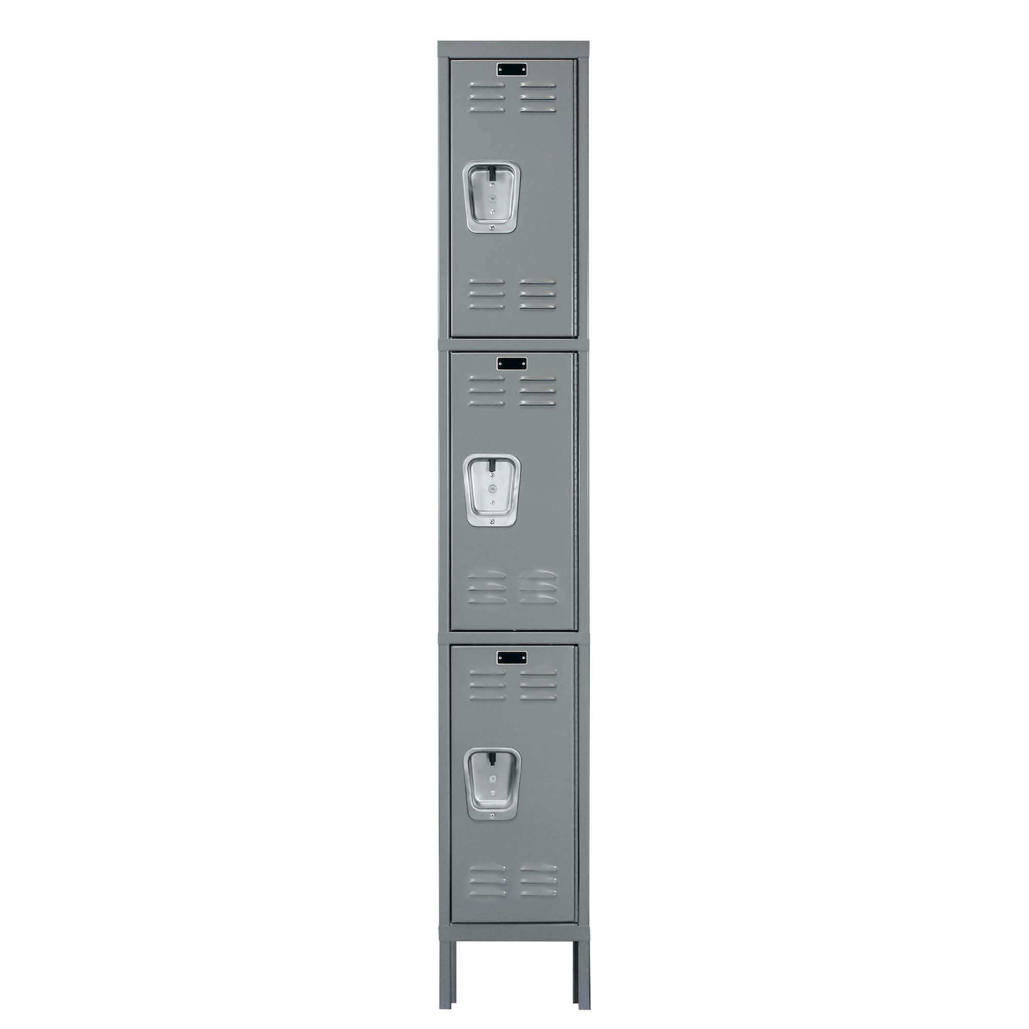 Employee lockers metal lockers wardrobe locker 1w 3t dark gray front view Employee lockers metal lockers wardrobe locker 1w 3t dark gray front view