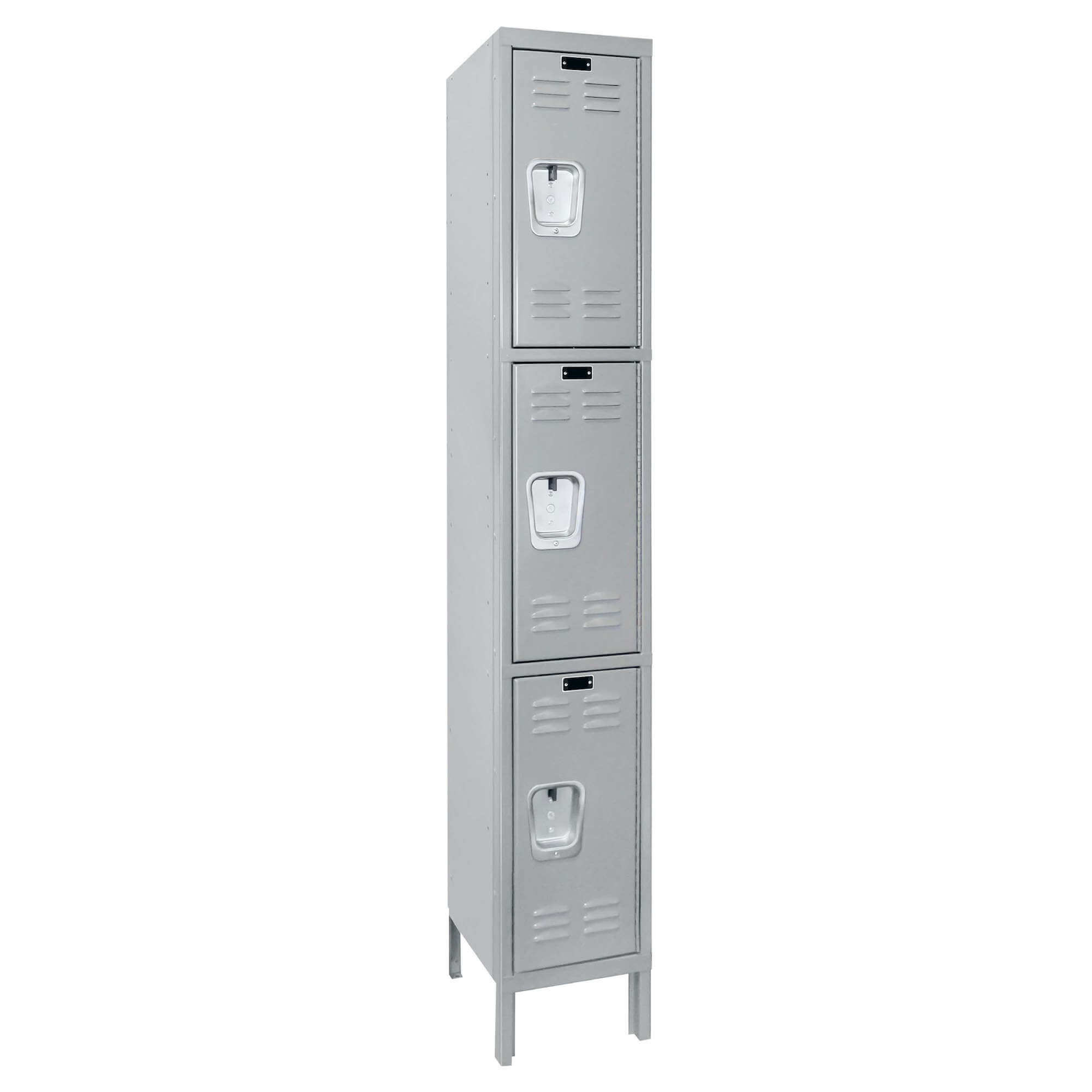 Employee lockers metal lockers wardrobe locker 1w 3t light gray angle view Employee lockers metal lockers wardrobe locker 1w 3t light gray angle view