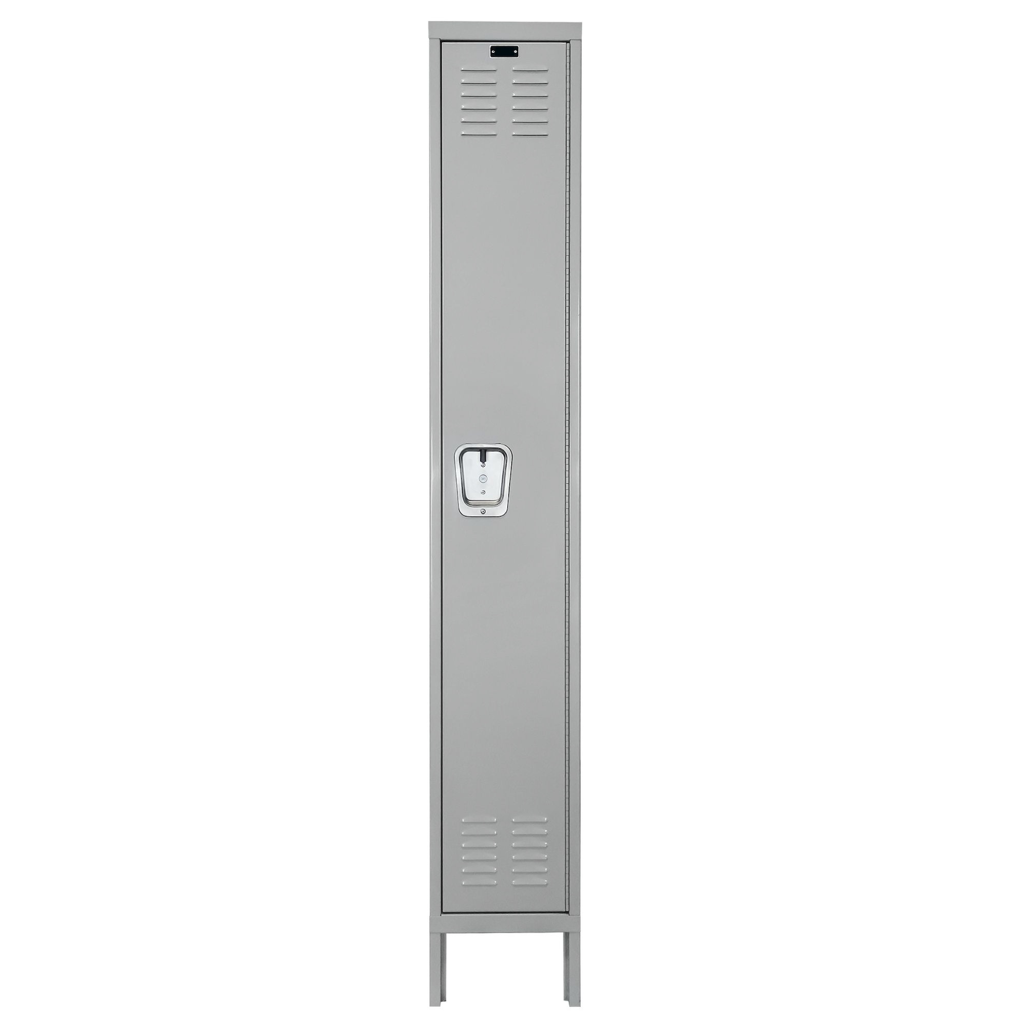 Employee lockers metal lockers wardrobe lockers 1w 1t light gray front view Employee lockers metal lockers wardrobe lockers 1w 1t light gray front view