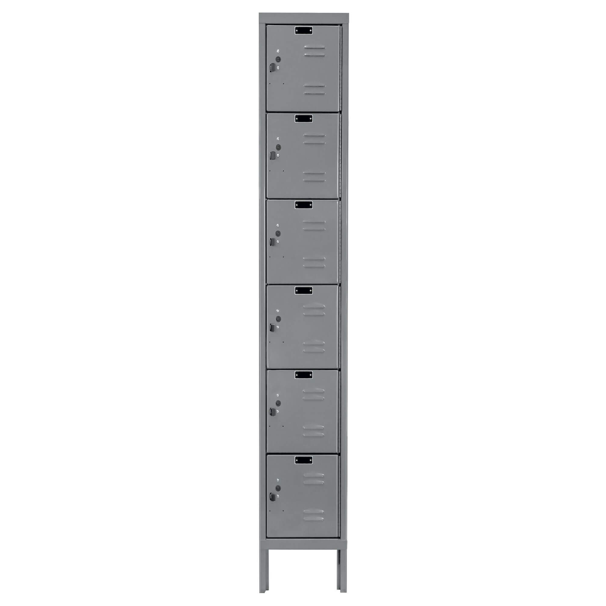 Employee lockers metal lockers wardrobe lockers 1w 6t dark grays front view Employee lockers metal lockers wardrobe lockers 1w 6t dark grays front view