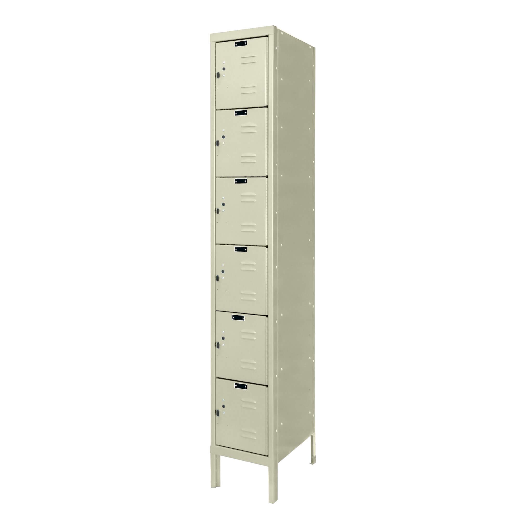 Employee lockers metal lockers wardrobe lockers 1w 6t tan angle view Employee lockers metal lockers wardrobe lockers 1w 6t tan angle view