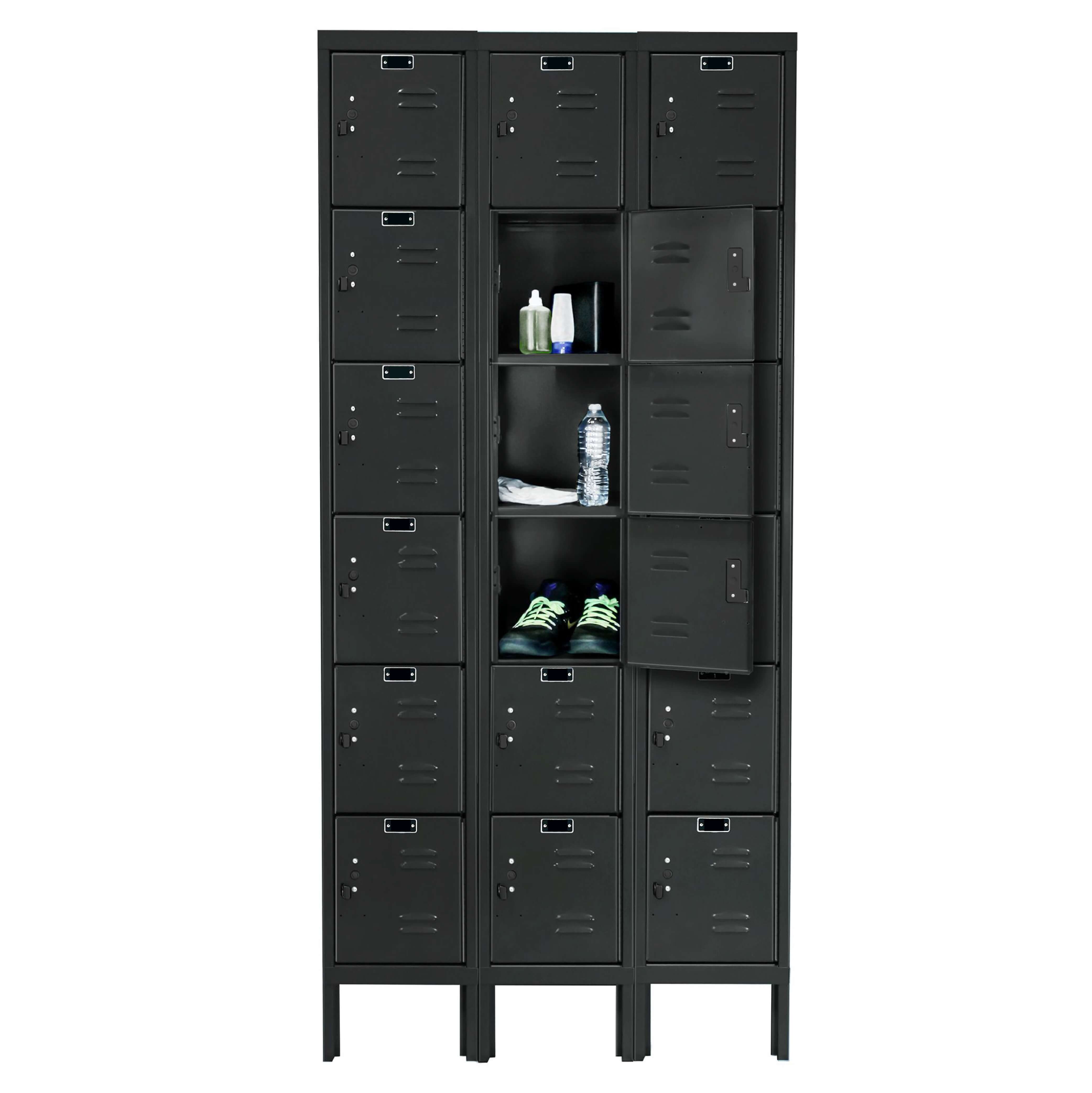 Employee lockers metal lockers wardrobe lockers 3w 6t front view Employee lockers metal lockers wardrobe lockers 3w 6t front view