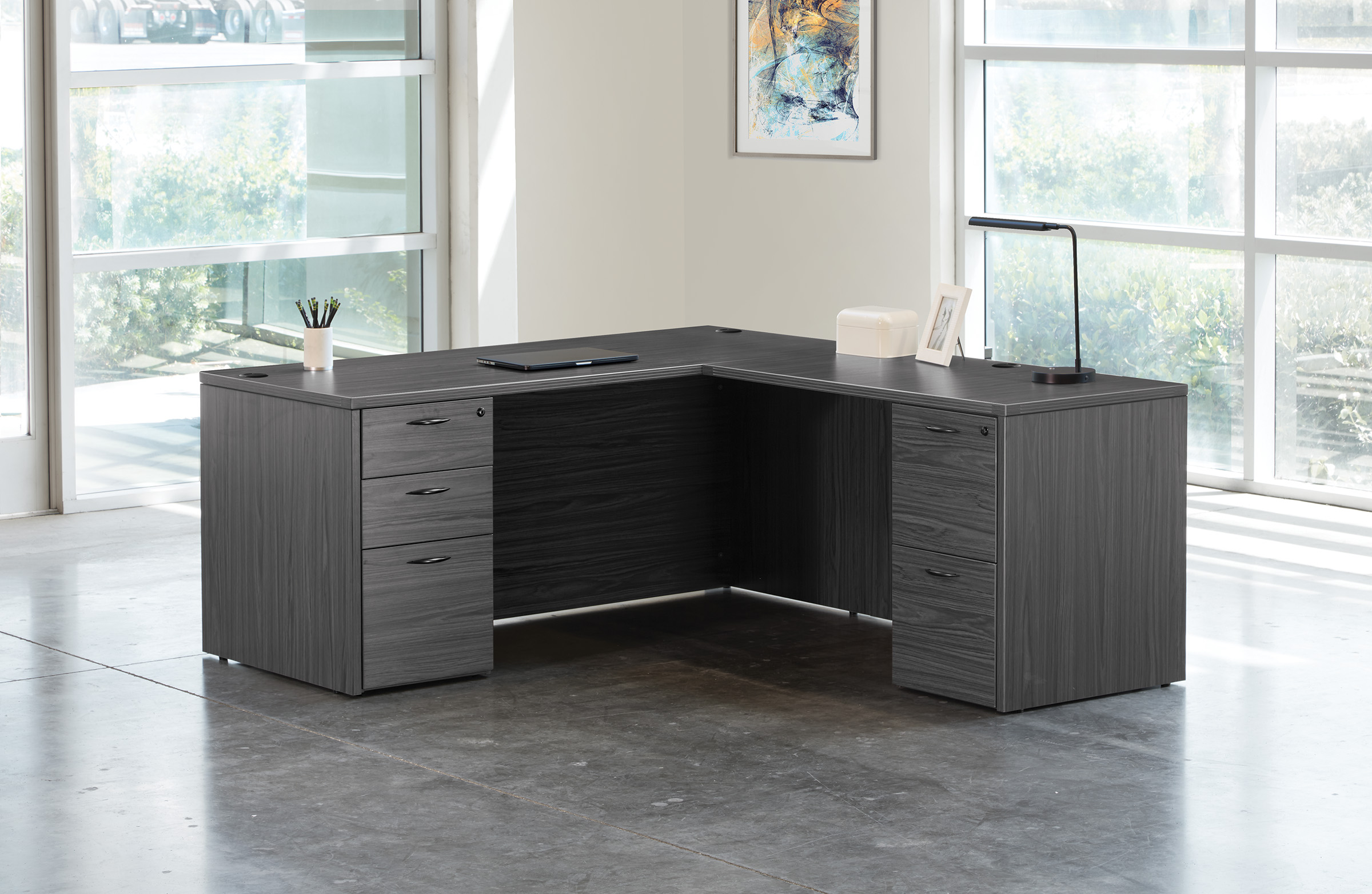 L shaped desk large l shaped desk contemporary l shaped desk slate grey space view L shaped desk large l shaped desk contemporary l shaped desk slate grey space view