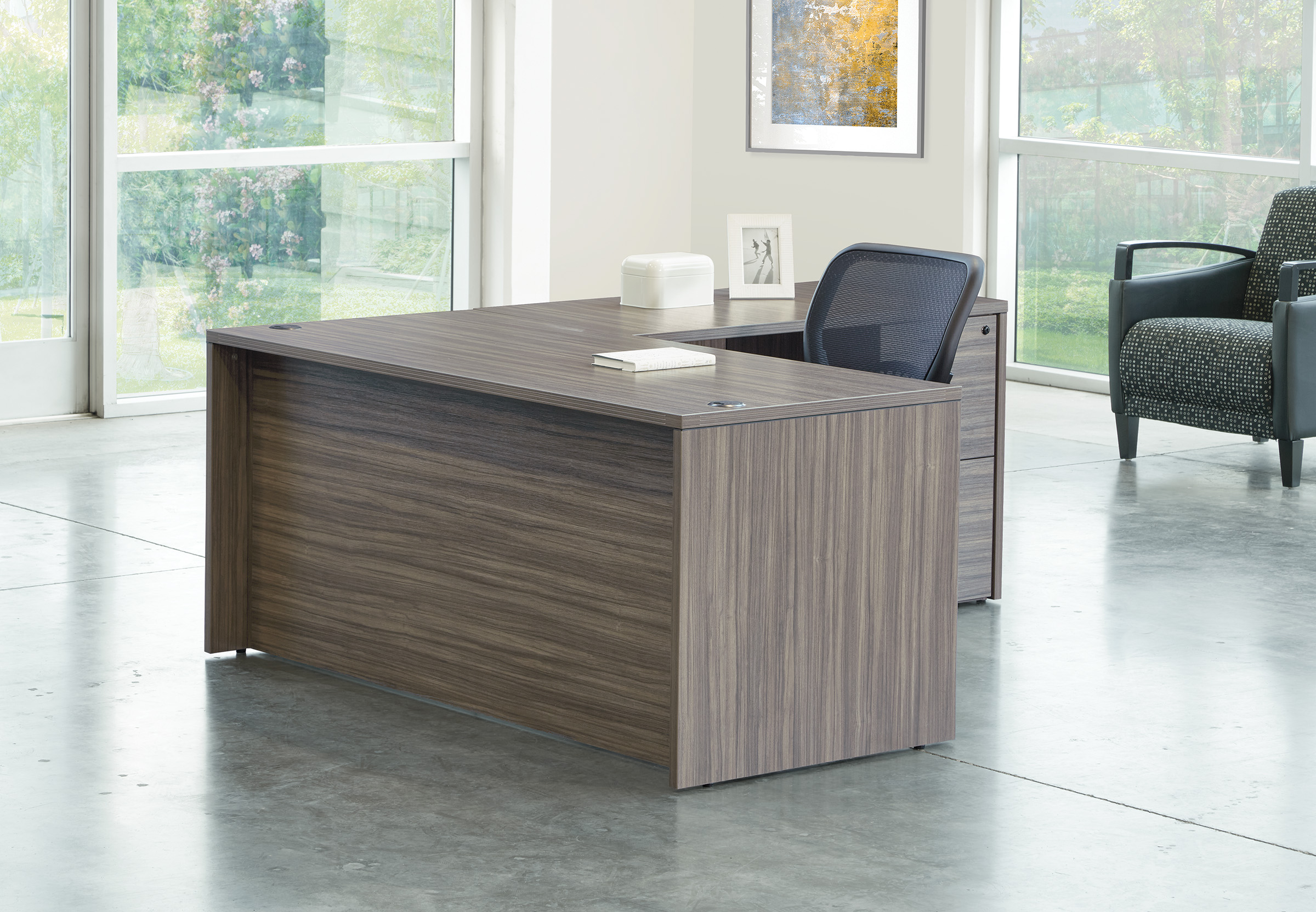 L shaped desk large l shaped desk contemporary l shaped desk urban walnut space view 1 L shaped desk large l shaped desk contemporary l shaped desk urban walnut space view 1