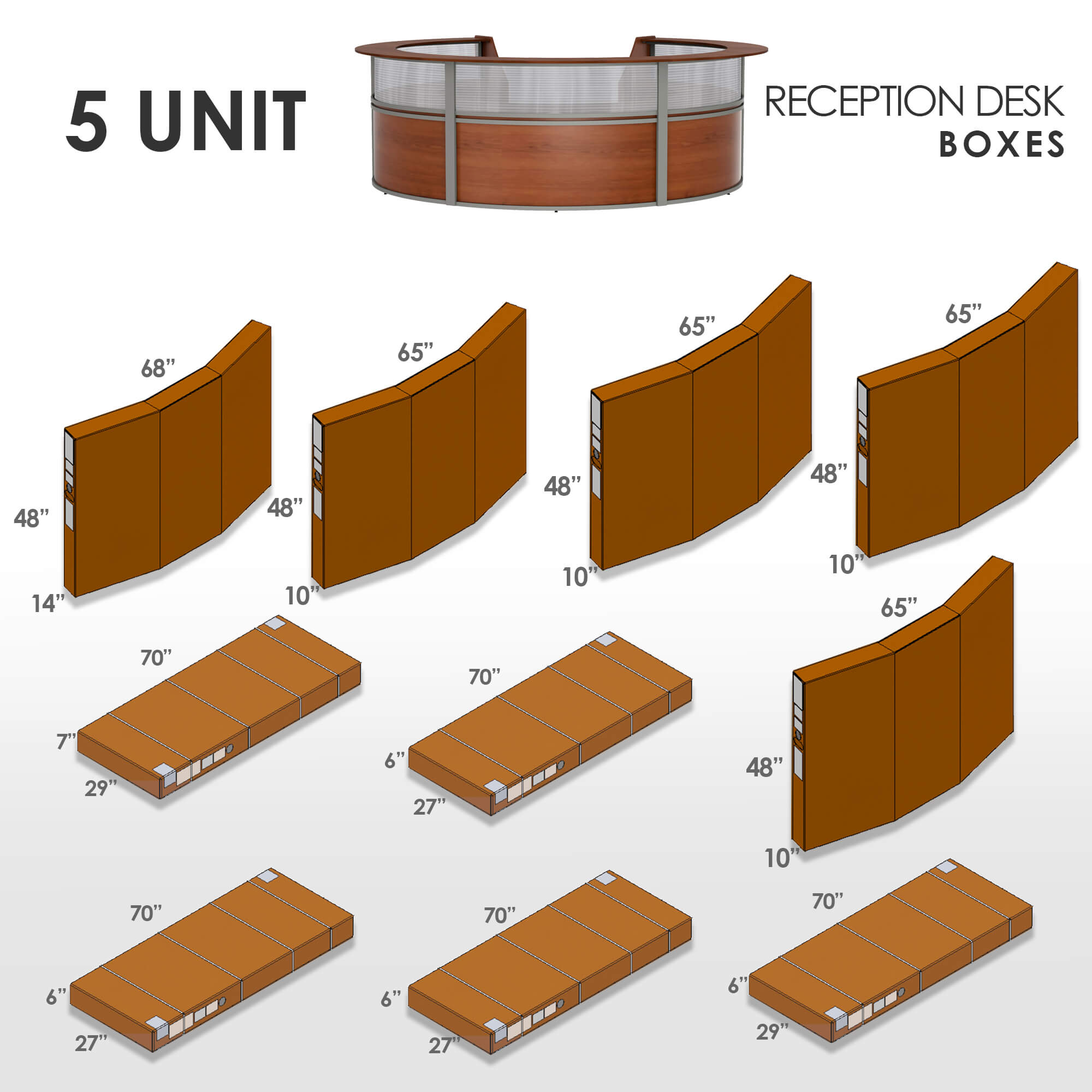 Li1 circle reception desk box dimensions 1 Li1 circle reception desk box dimensions 1