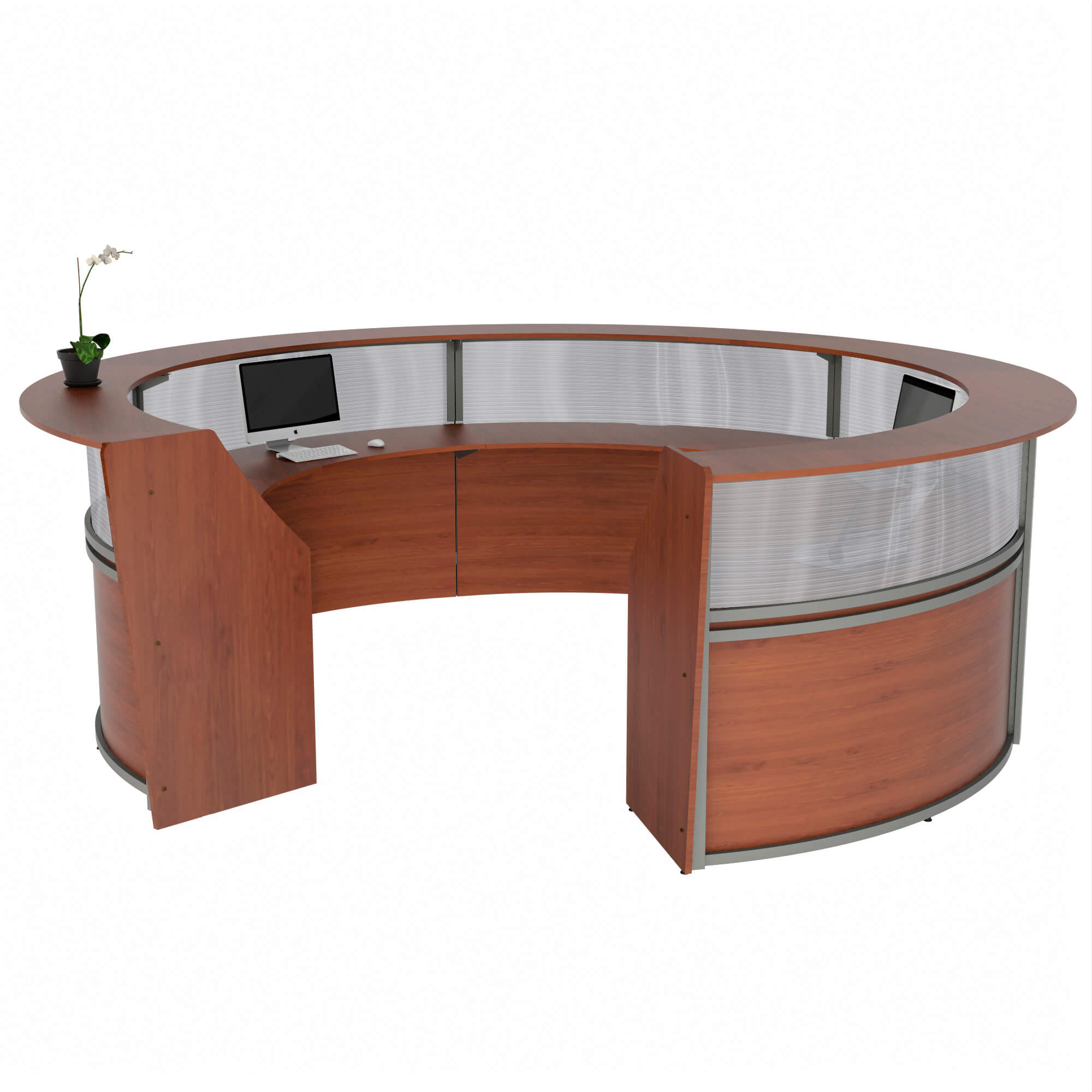 Li1 circle reception desk inside 1 Li1 circle reception desk inside 1